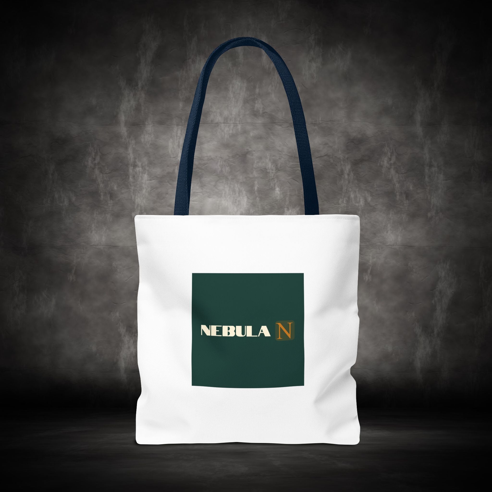 Nebula Line Tote Bag — Green Square Monogram Eco Tote