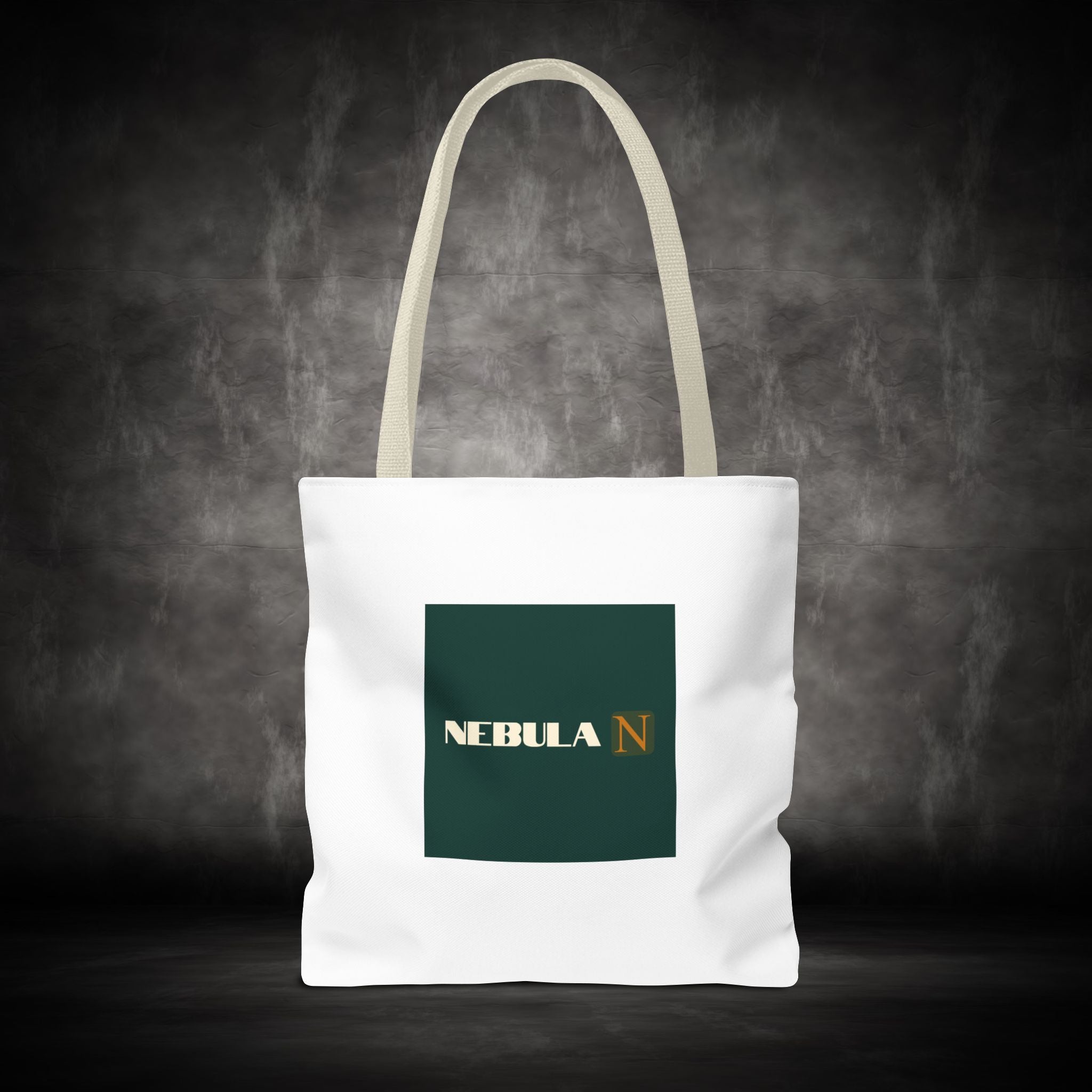 Nebula Line Tote Bag — Green Square Monogram Eco Tote