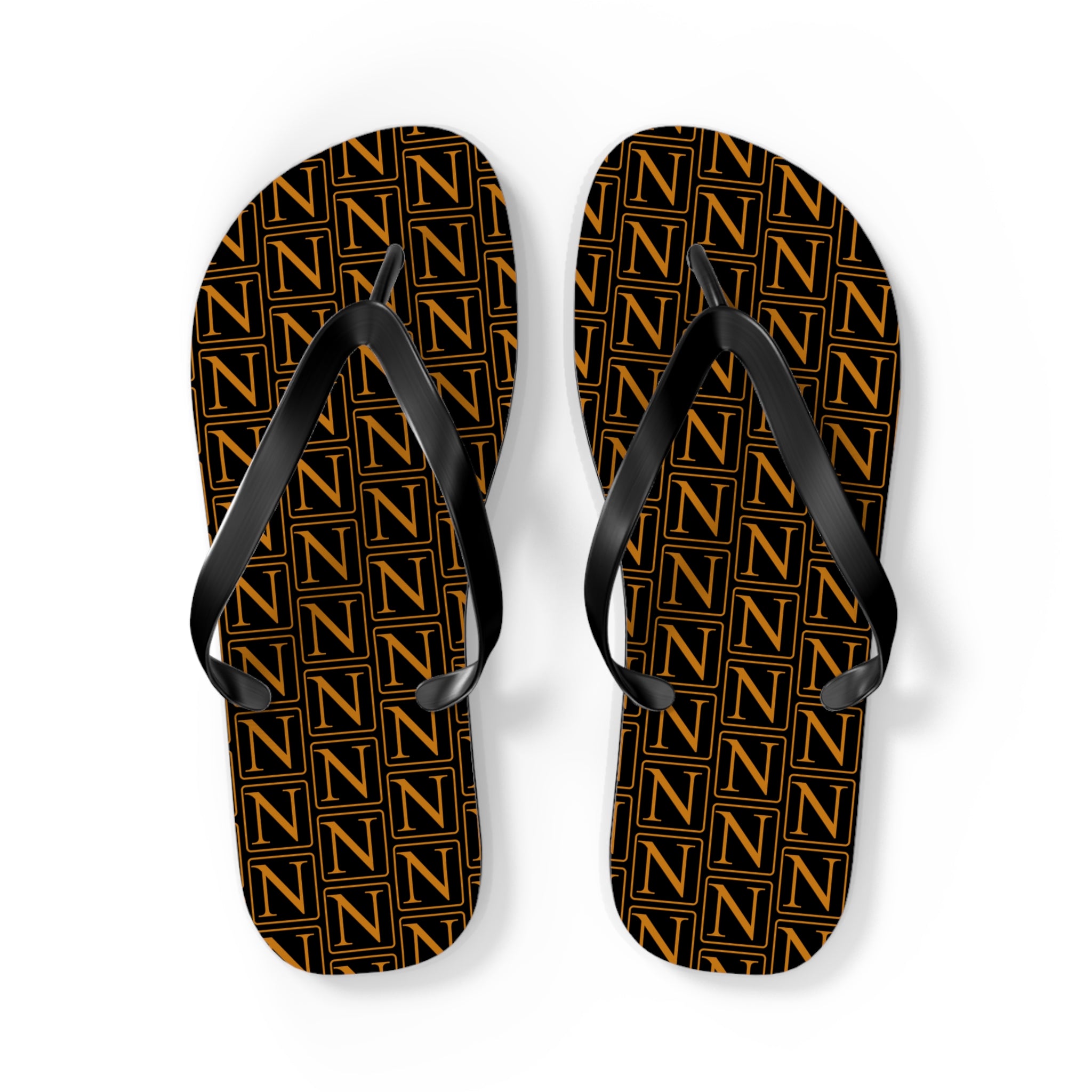 Nebula Line Limited Edition Black and Gold Flip Flops