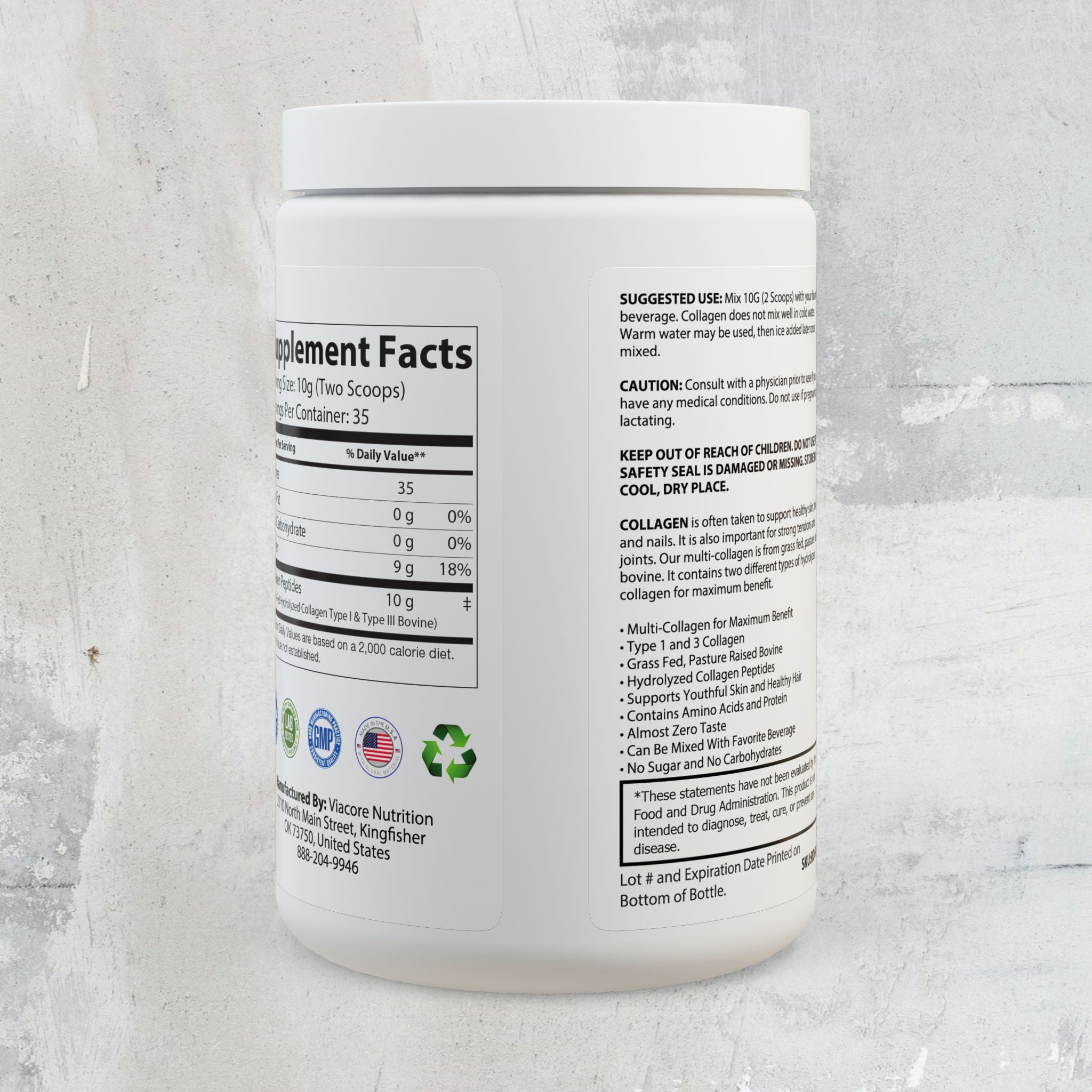 Nebula Collagen Peptides Type I & III Supplement (350g, 12.3oz)