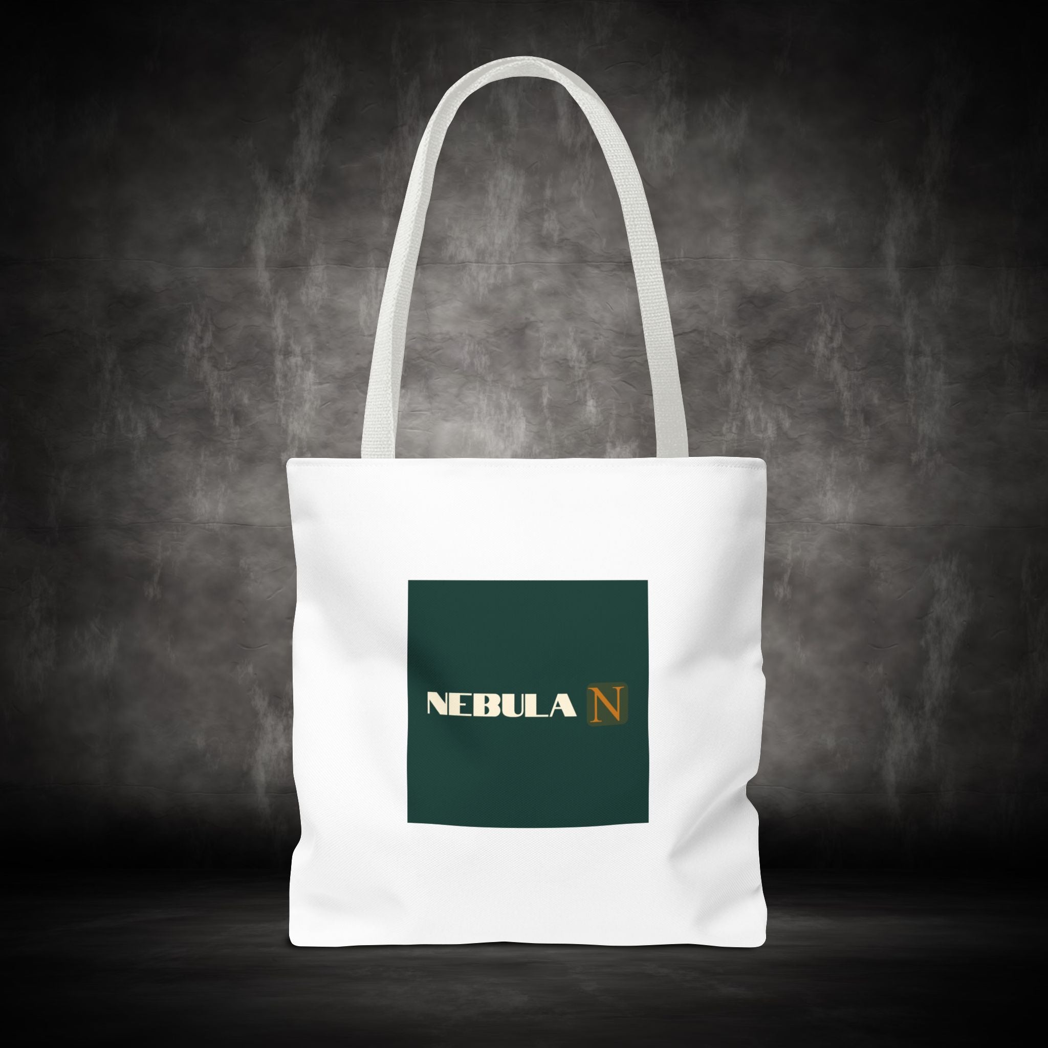 Nebula Line Tote Bag — Green Square Monogram Eco Tote