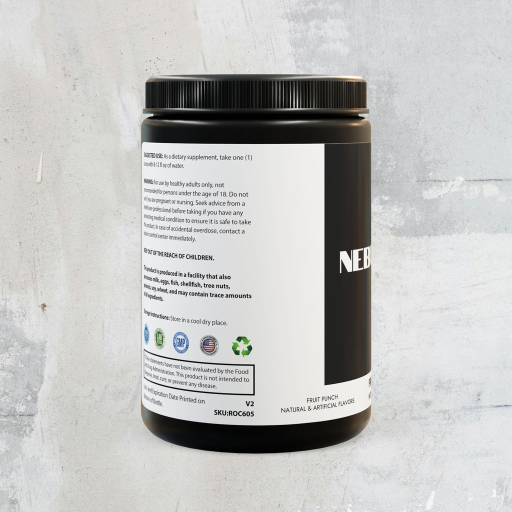 Nebula Pre-Workout Supplement, Fruit Punch (204g, 7.1oz)