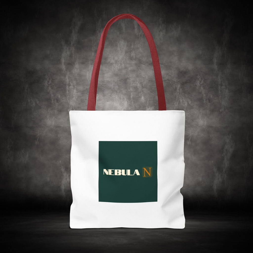 Nebula Line Tote Bag — Green Square Monogram Eco Tote
