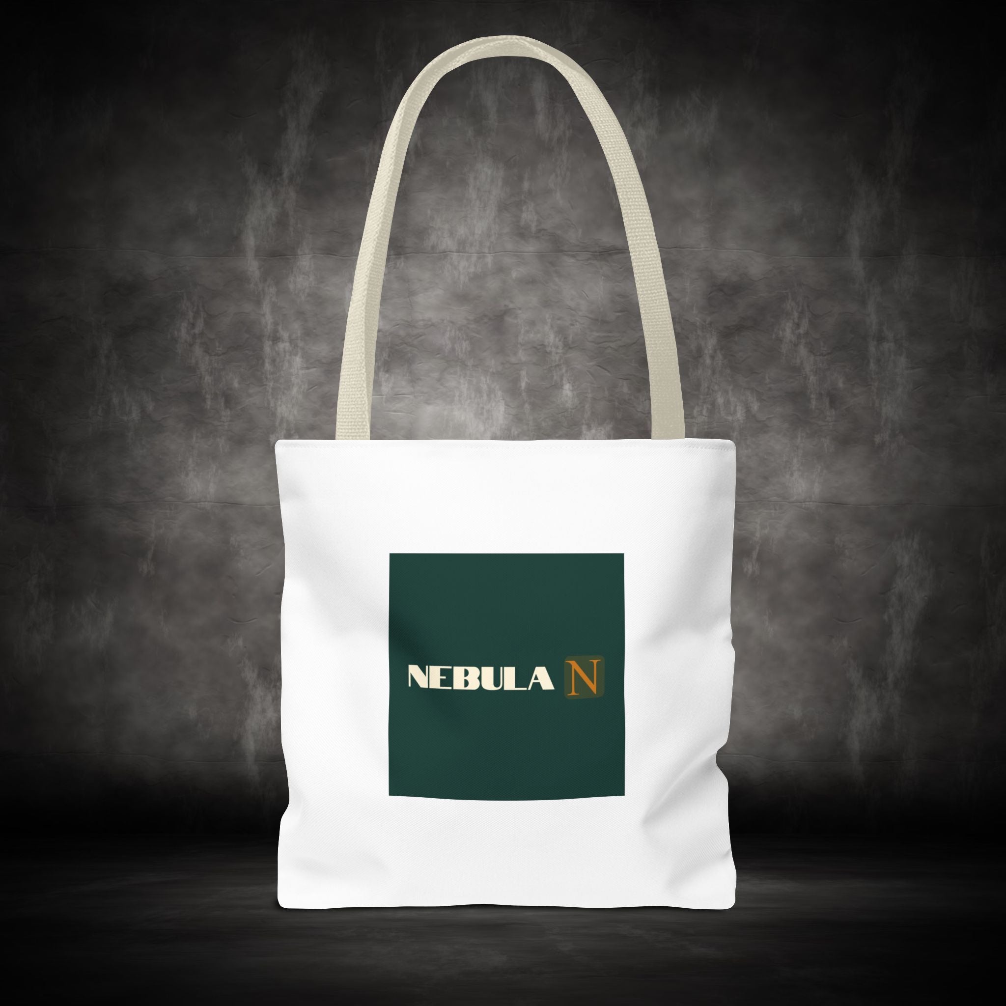 Nebula Line Tote Bag — Green Square Monogram Eco Tote