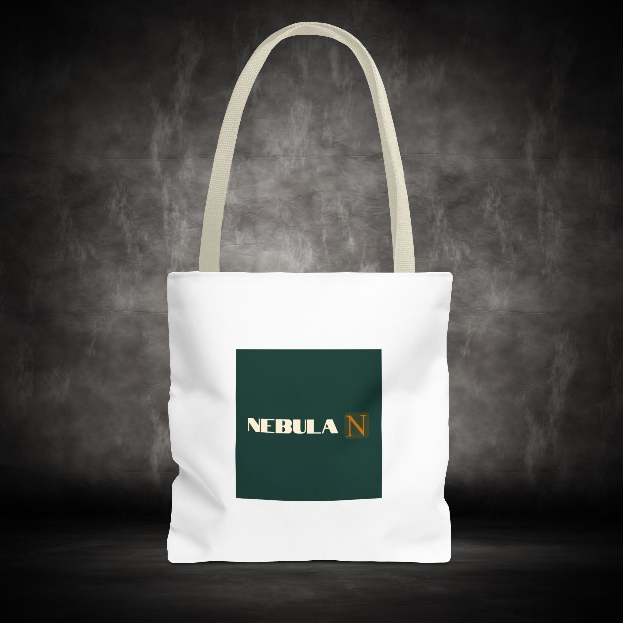 Nebula Line Tote Bag — Green Square Monogram Eco Tote