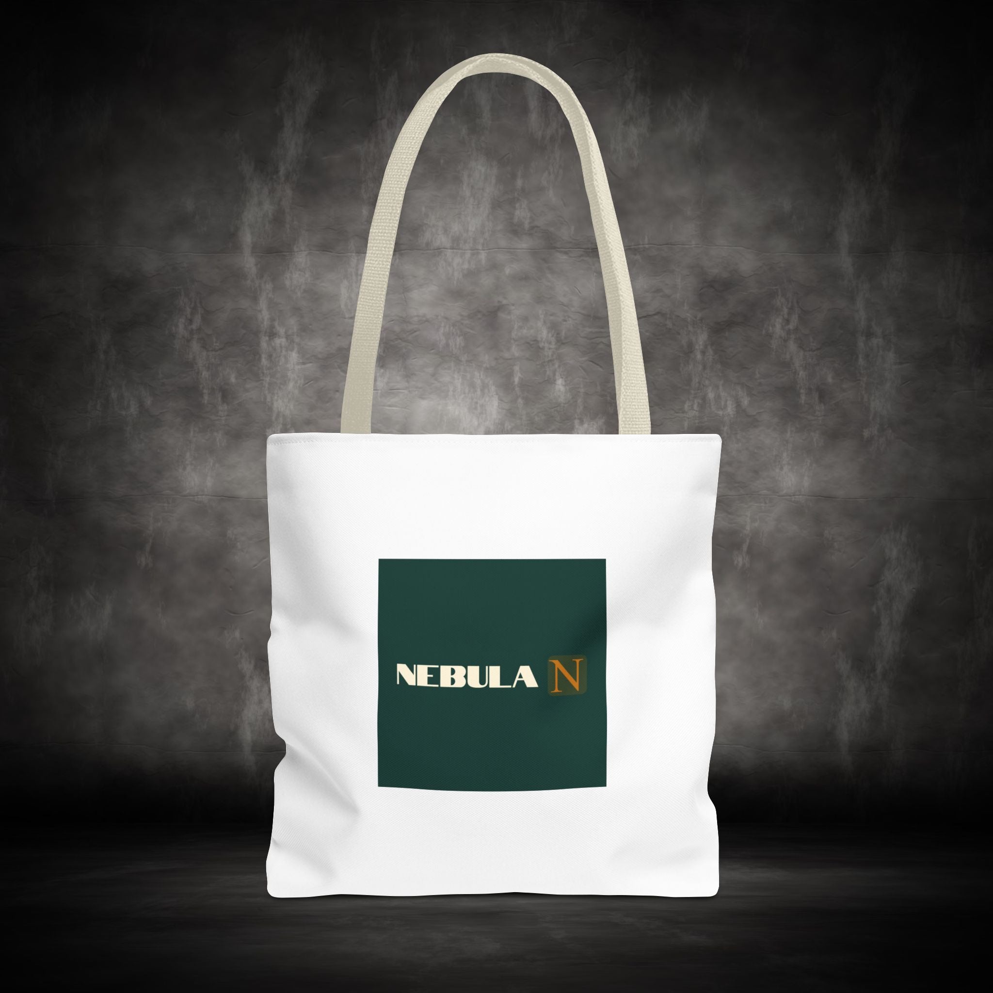 Nebula Line Tote Bag — Green Square Monogram Eco Tote