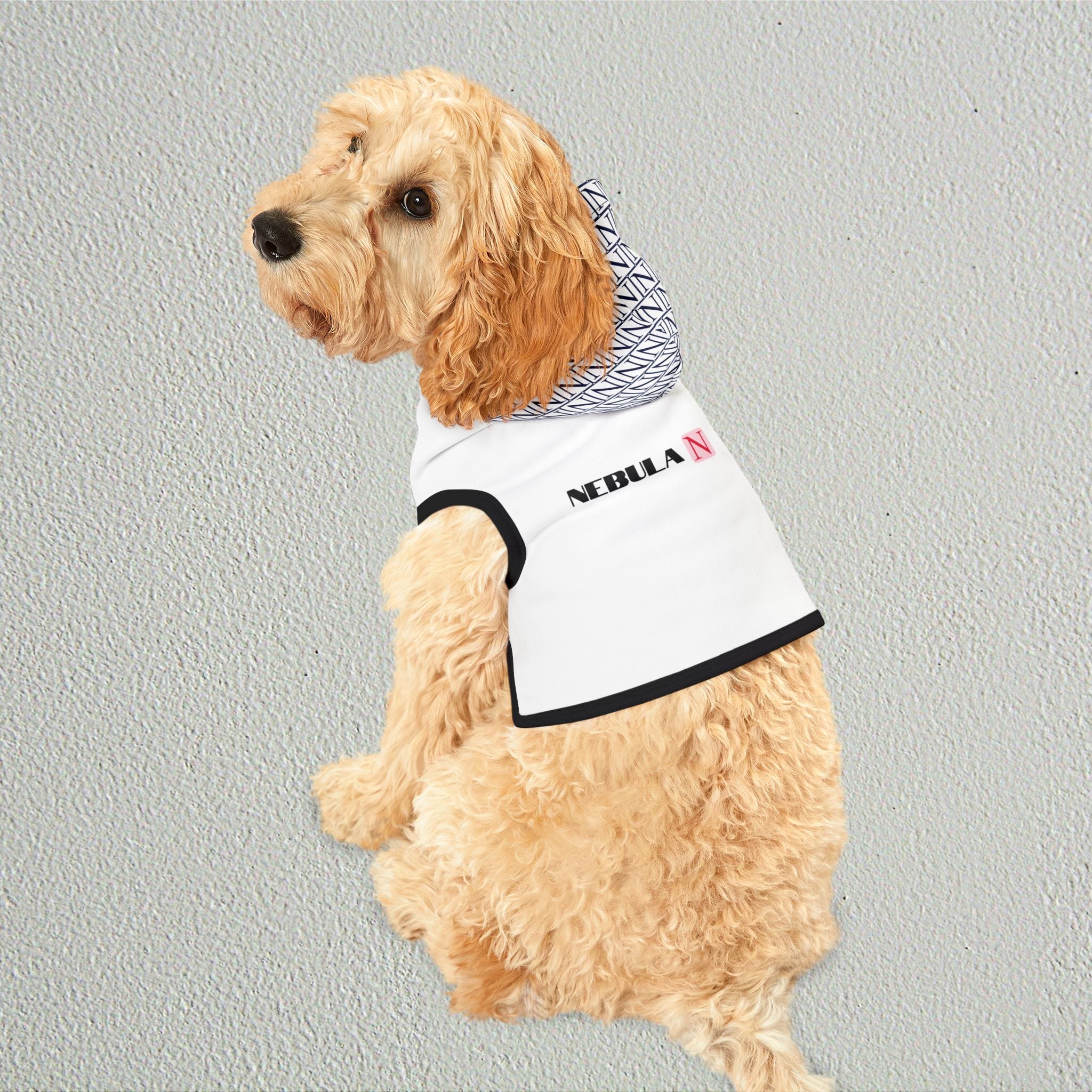 Nebula Pet Hoodie — Modern Monogrammed Dog & Cat Hoodie