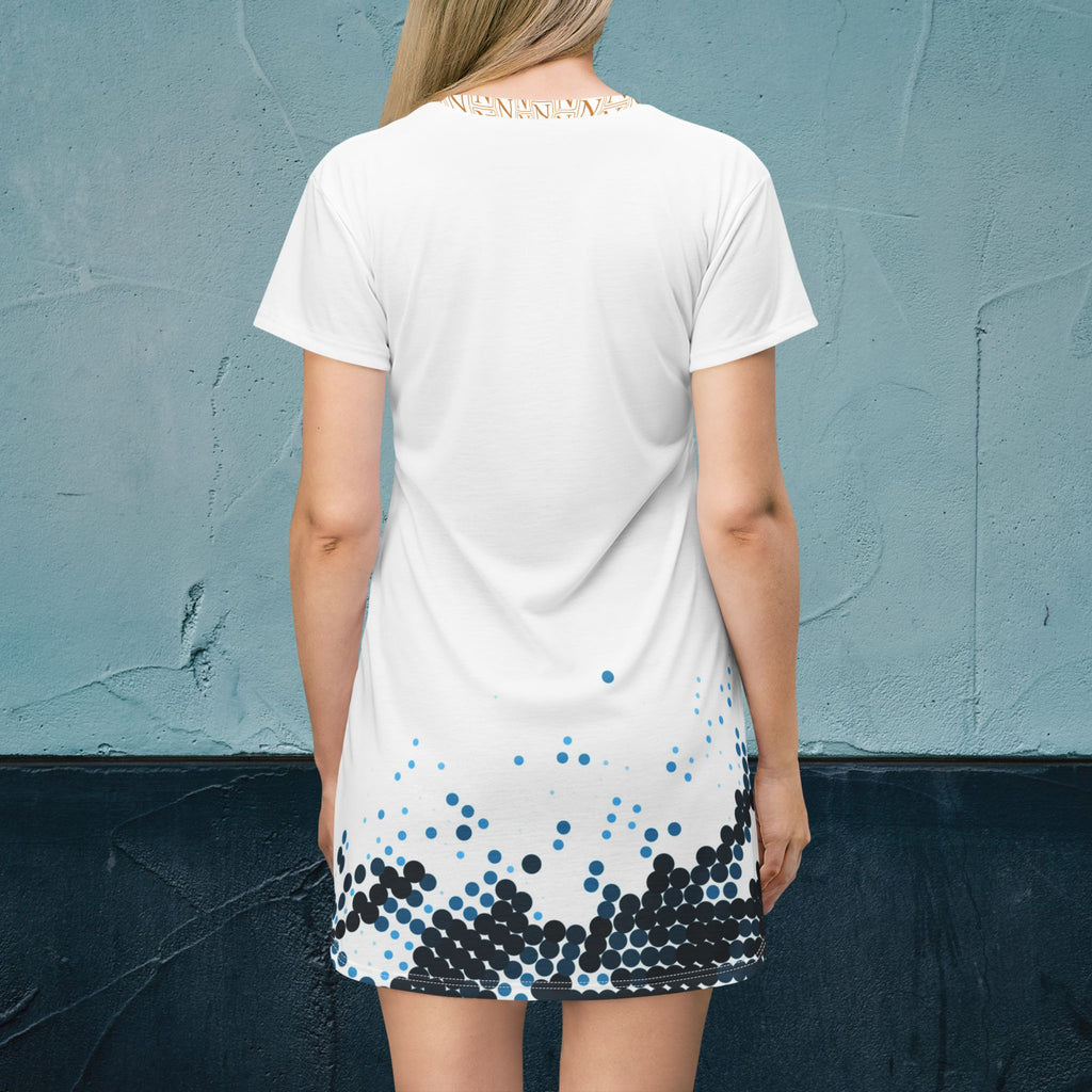 Nebula Line Designer T-Shirt Dress