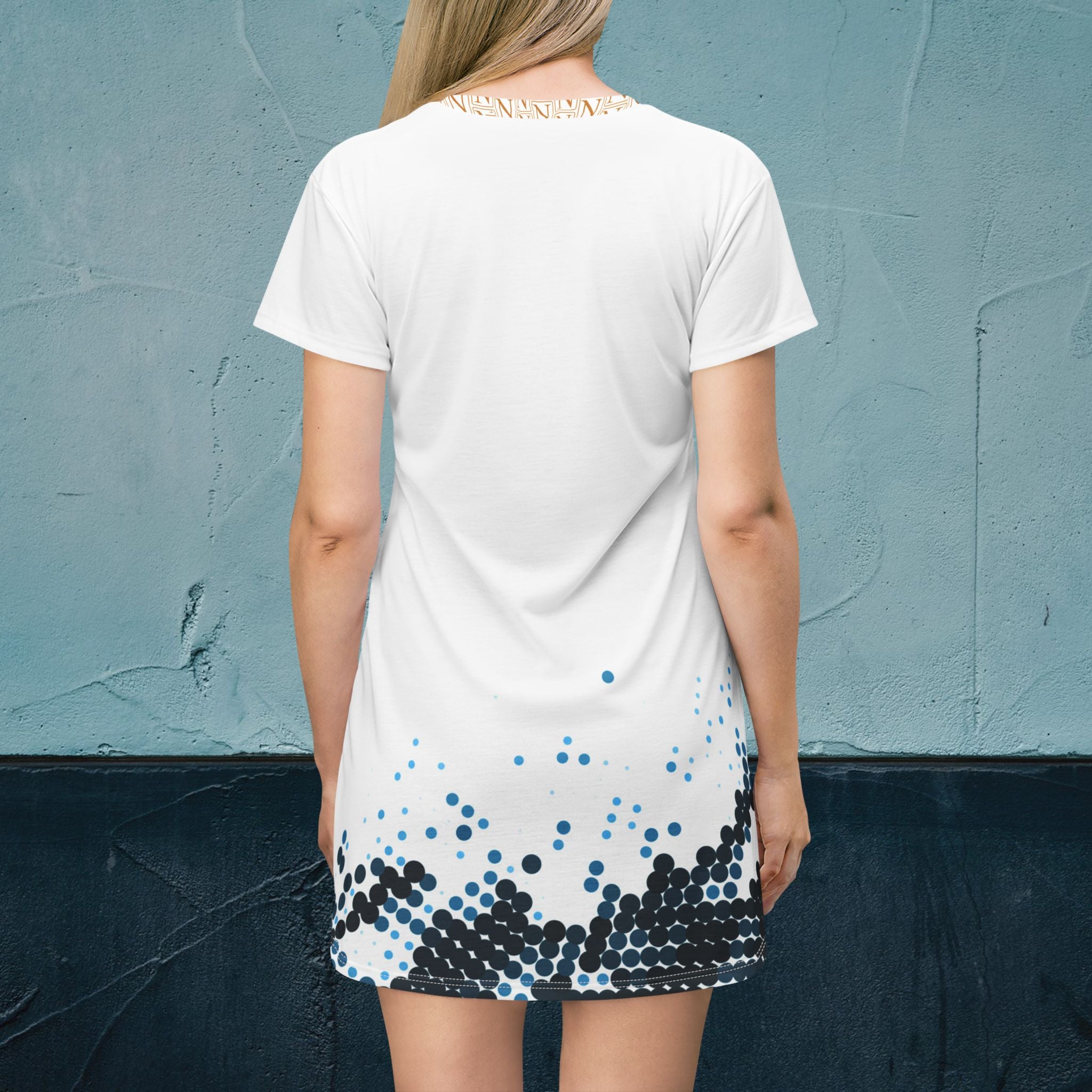 Nebula Line Designer T-Shirt Dress