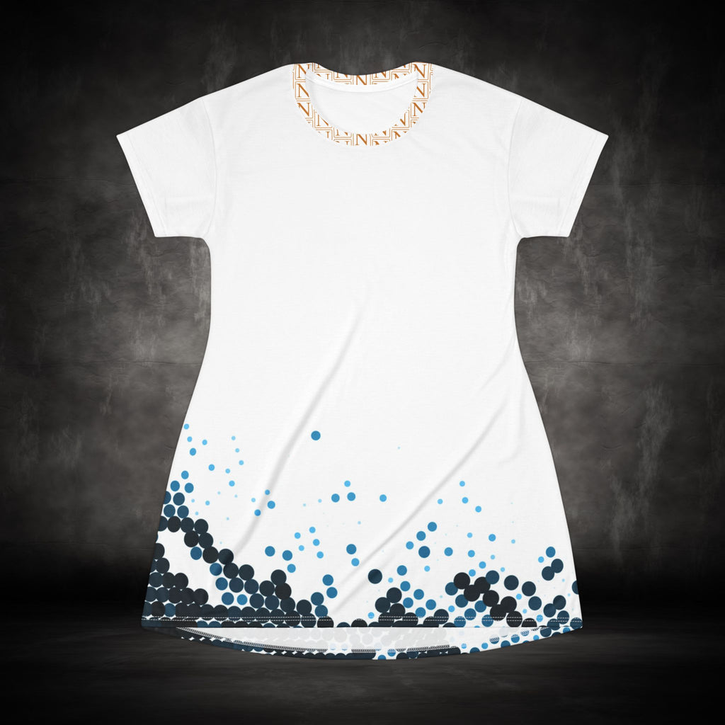 Nebula Line Designer T-Shirt Dress