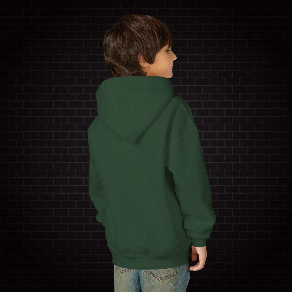 Youth Hoodie — Gamer Sweatshirt with Pixel Heart Patch