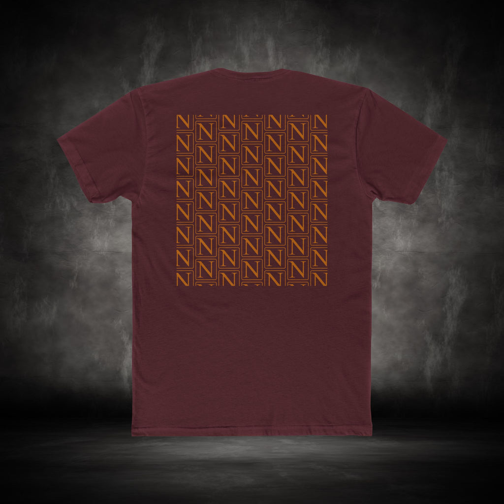 Nebula Line Minimalist Designer Cotton Crew T-Shirt