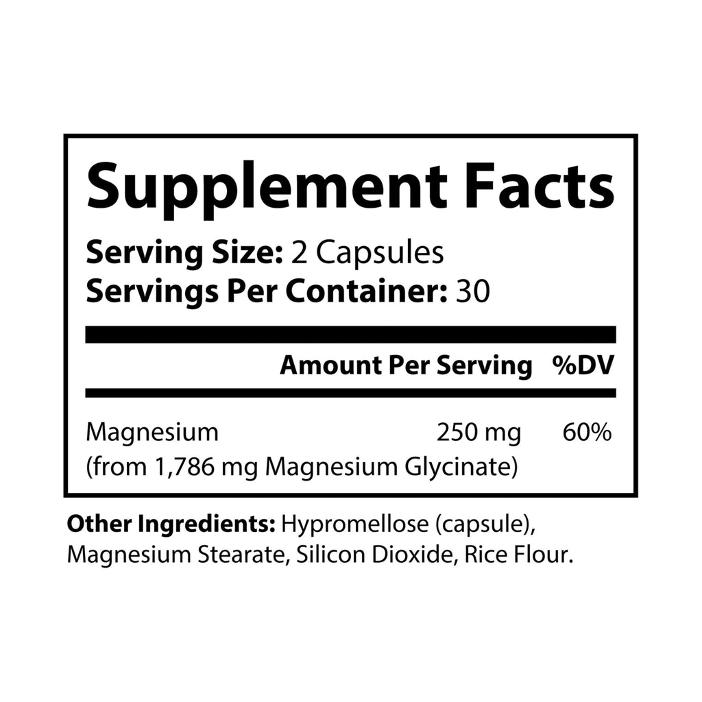 Nebula Magnesium Glycinate Supplement (60 Capsules)