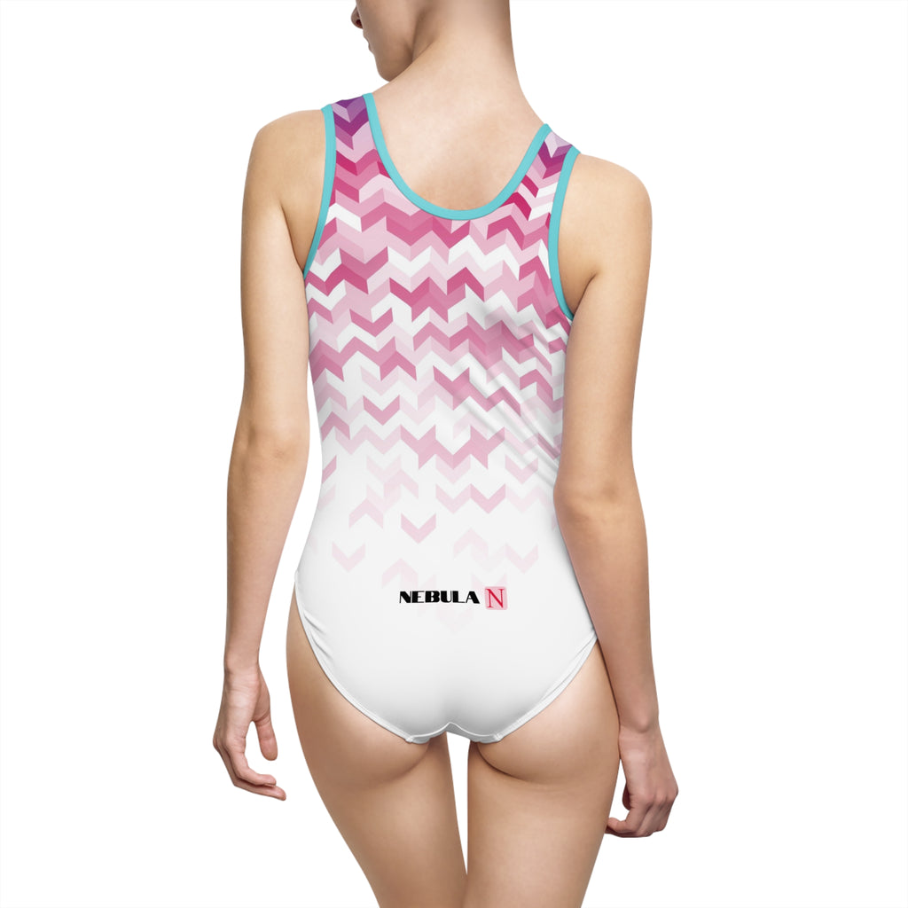 Nebula Line Classic Designer One-Piece Swimsuit