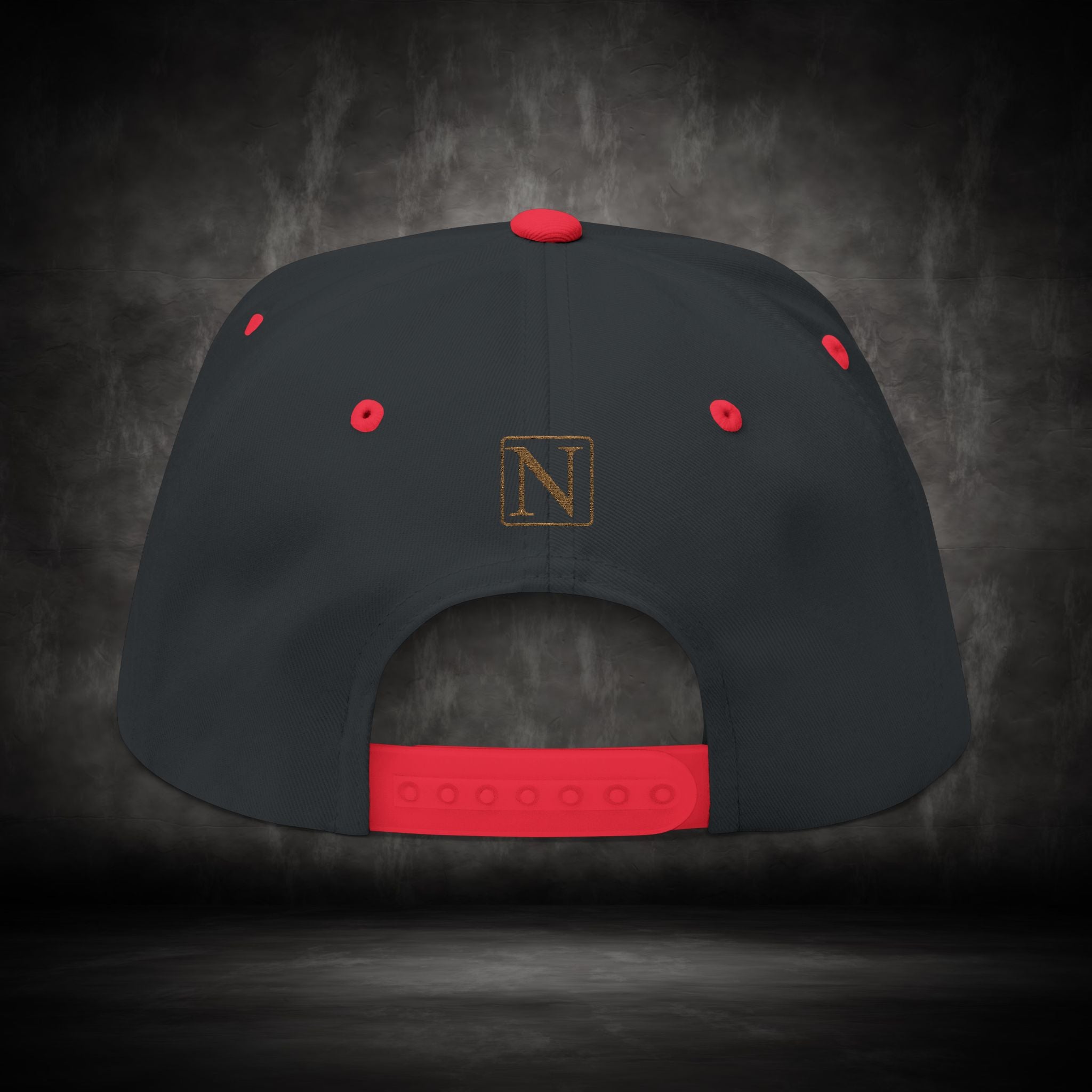 Nebula Line Flat Bill Cap - Embroidered Snapback Hat