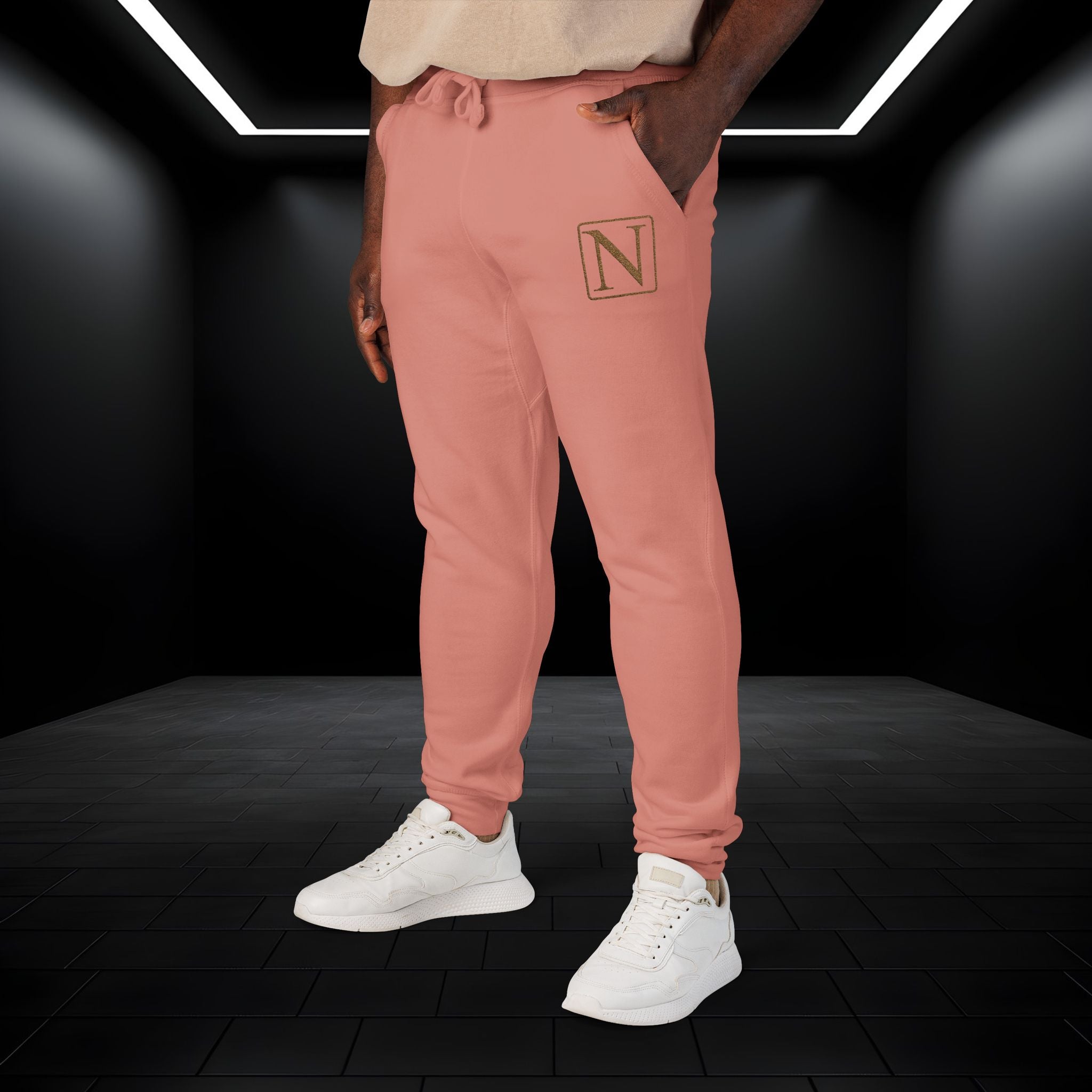 Nebula Line Limited Edition Embroidered Fleece Sweatpants Joggers