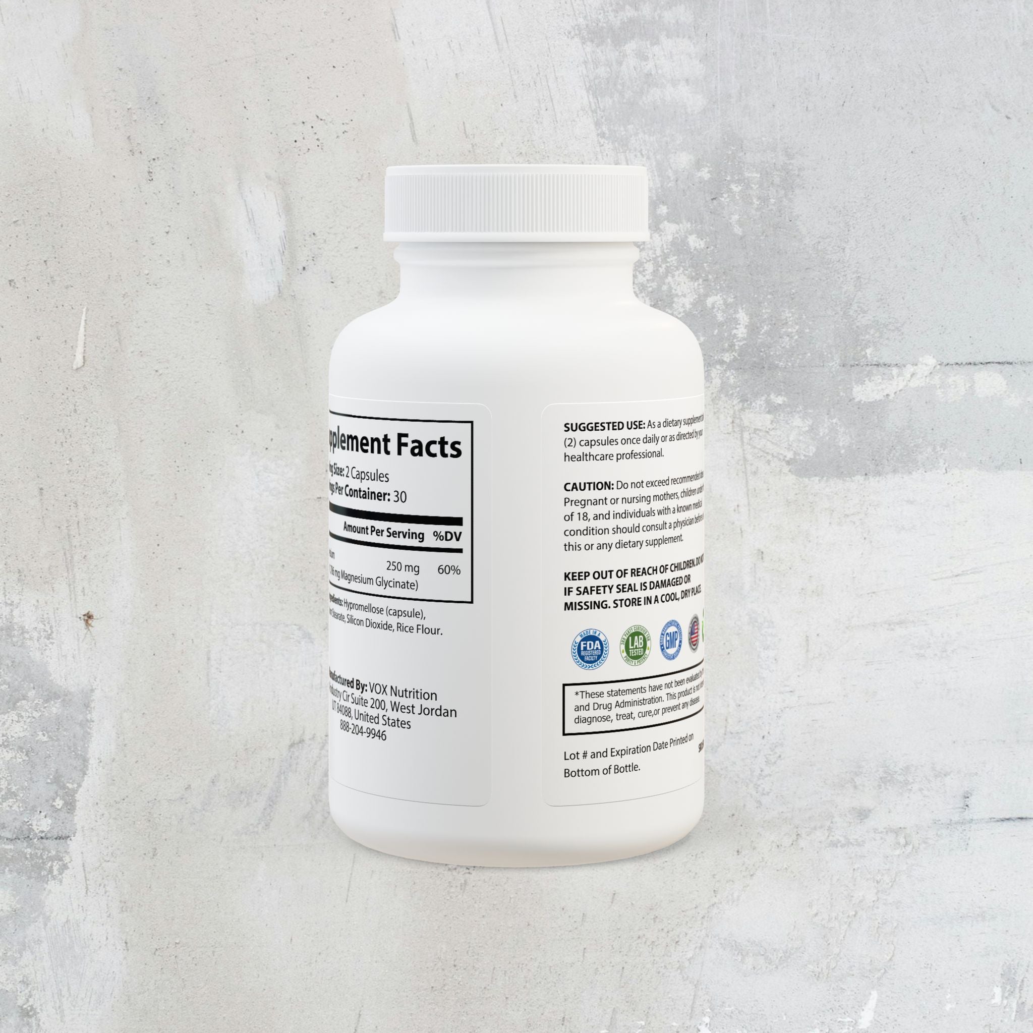 Nebula Magnesium Glycinate Supplement (60 Capsules)