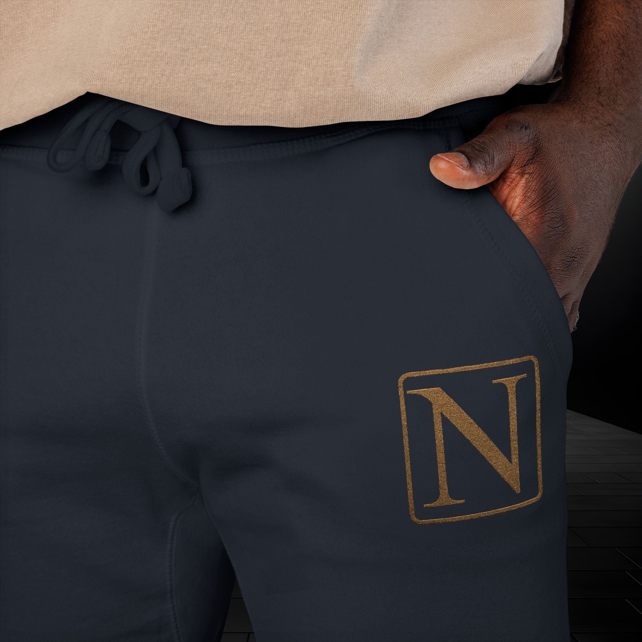 Nebula Line Limited Edition Embroidered Fleece Sweatpants Joggers