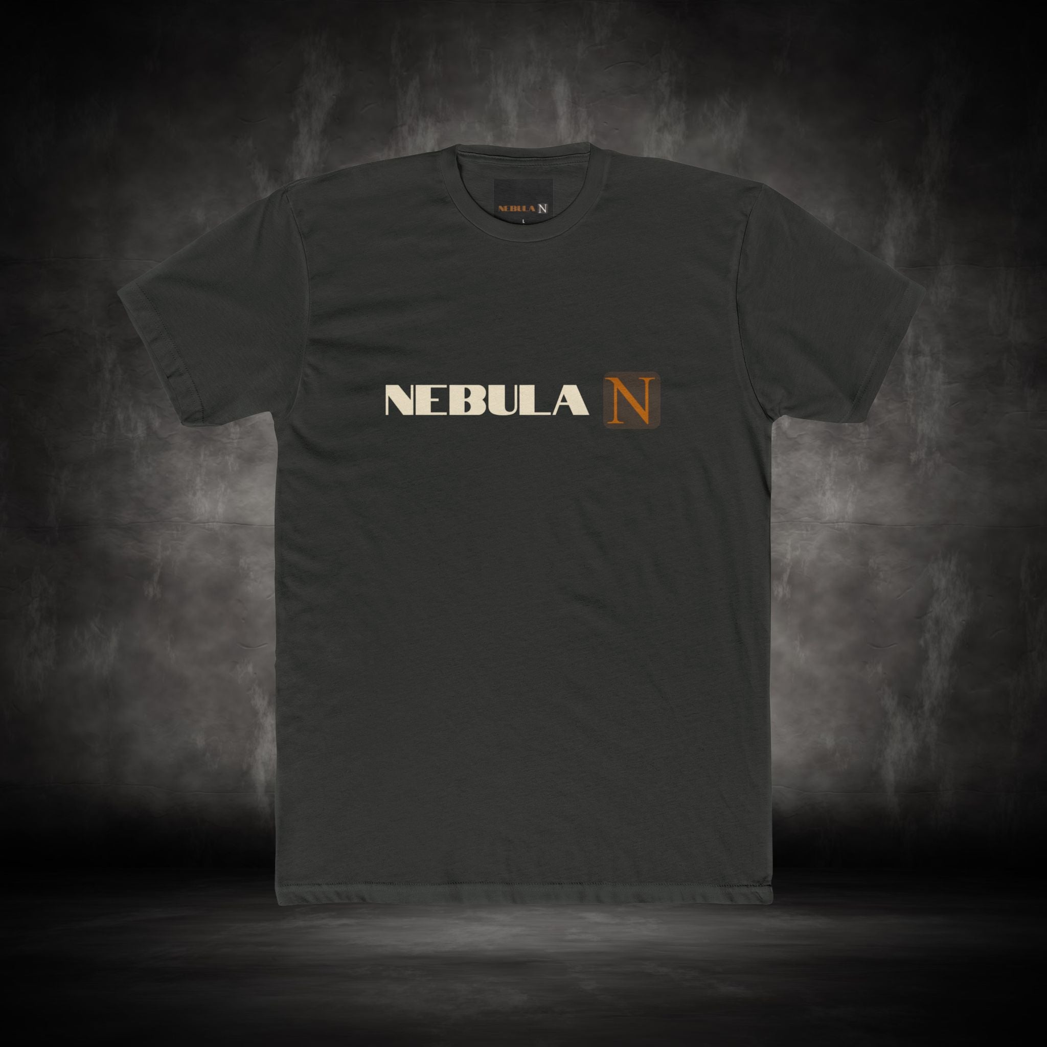 Nebula Line Minimalist Designer Cotton Crew T-Shirt