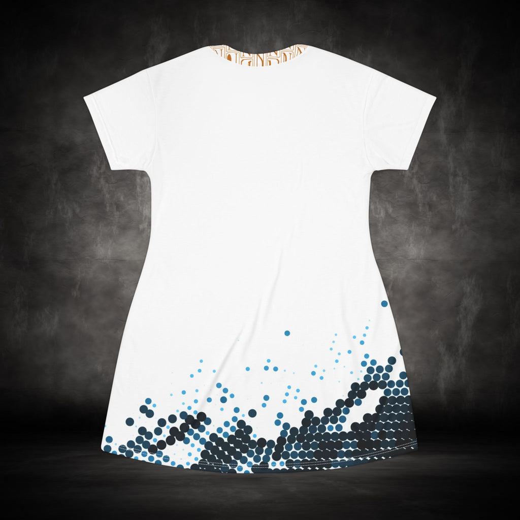 Nebula Line Designer T-Shirt Dress