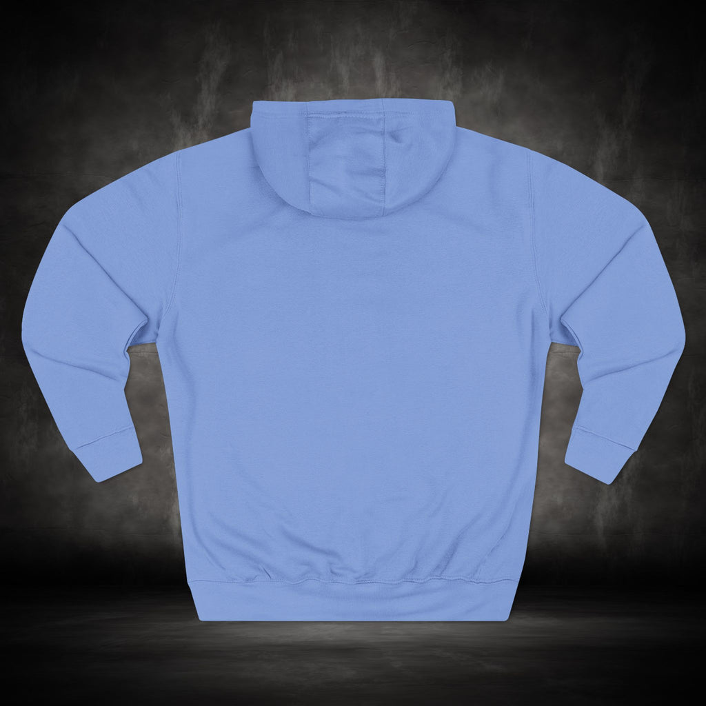 Three-Panel Fleece Hoodie with Embroidered Heart