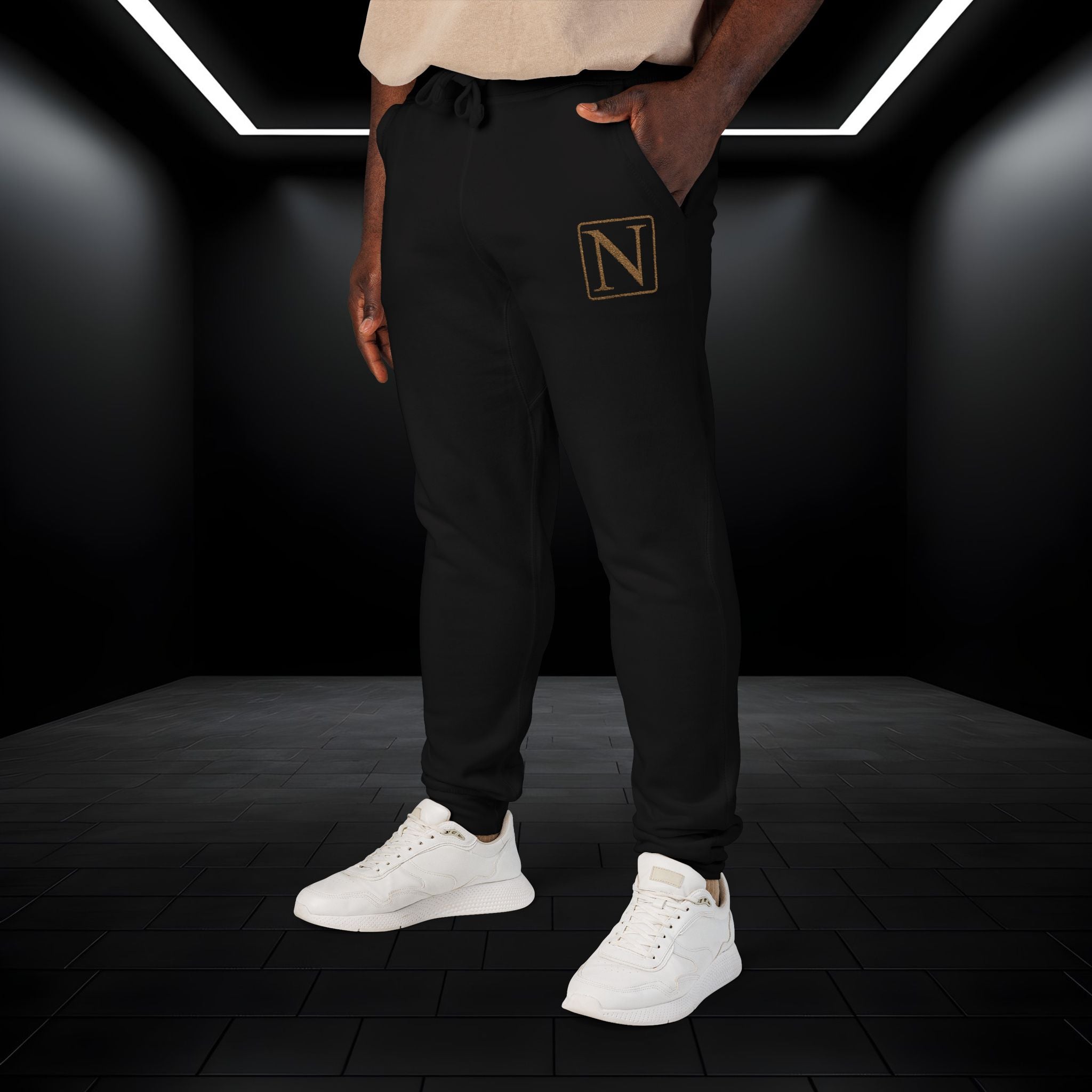 Nebula Line Limited Edition Embroidered Fleece Sweatpants Joggers