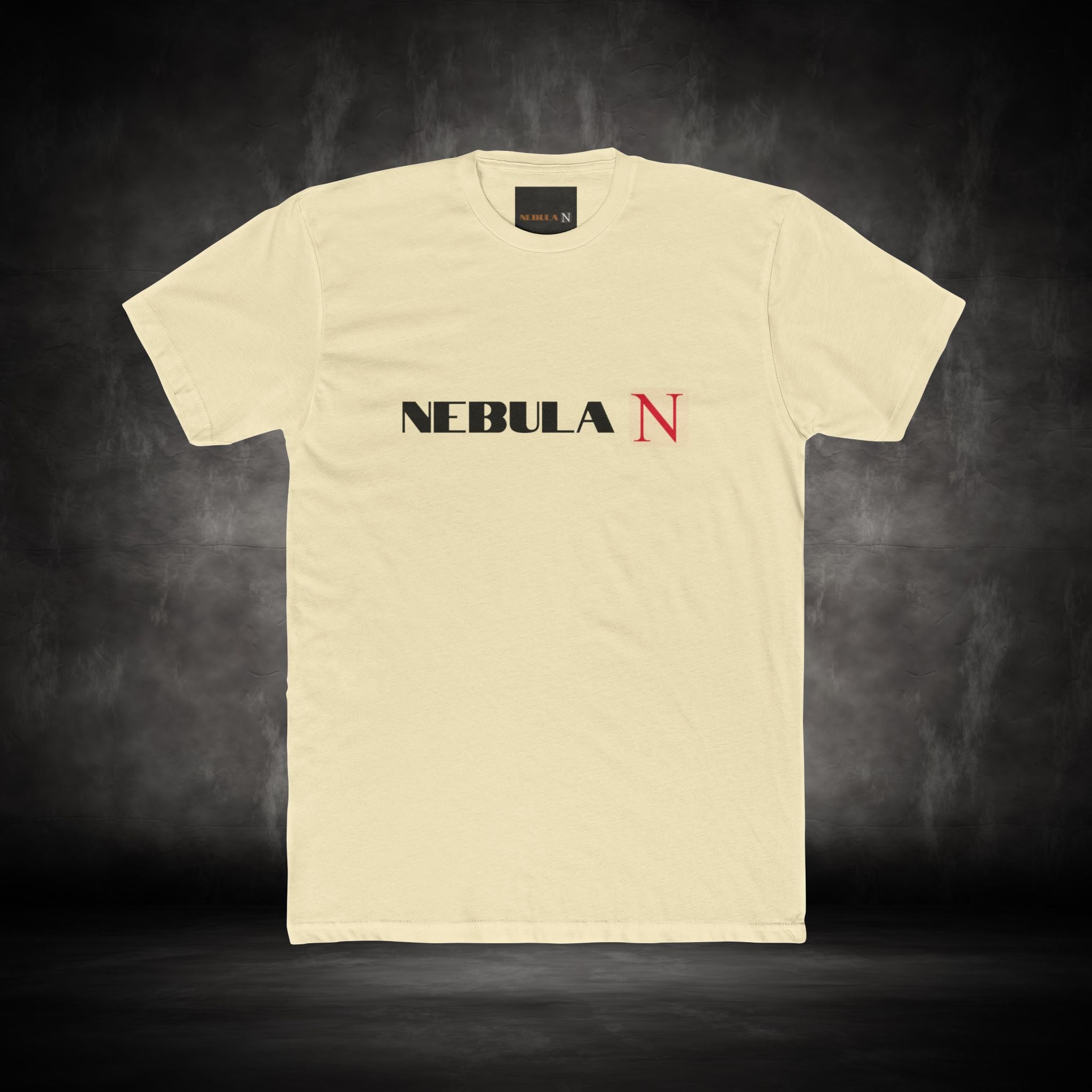 Nebula Line Minimalist Designer Cotton Crew T-Shirt
