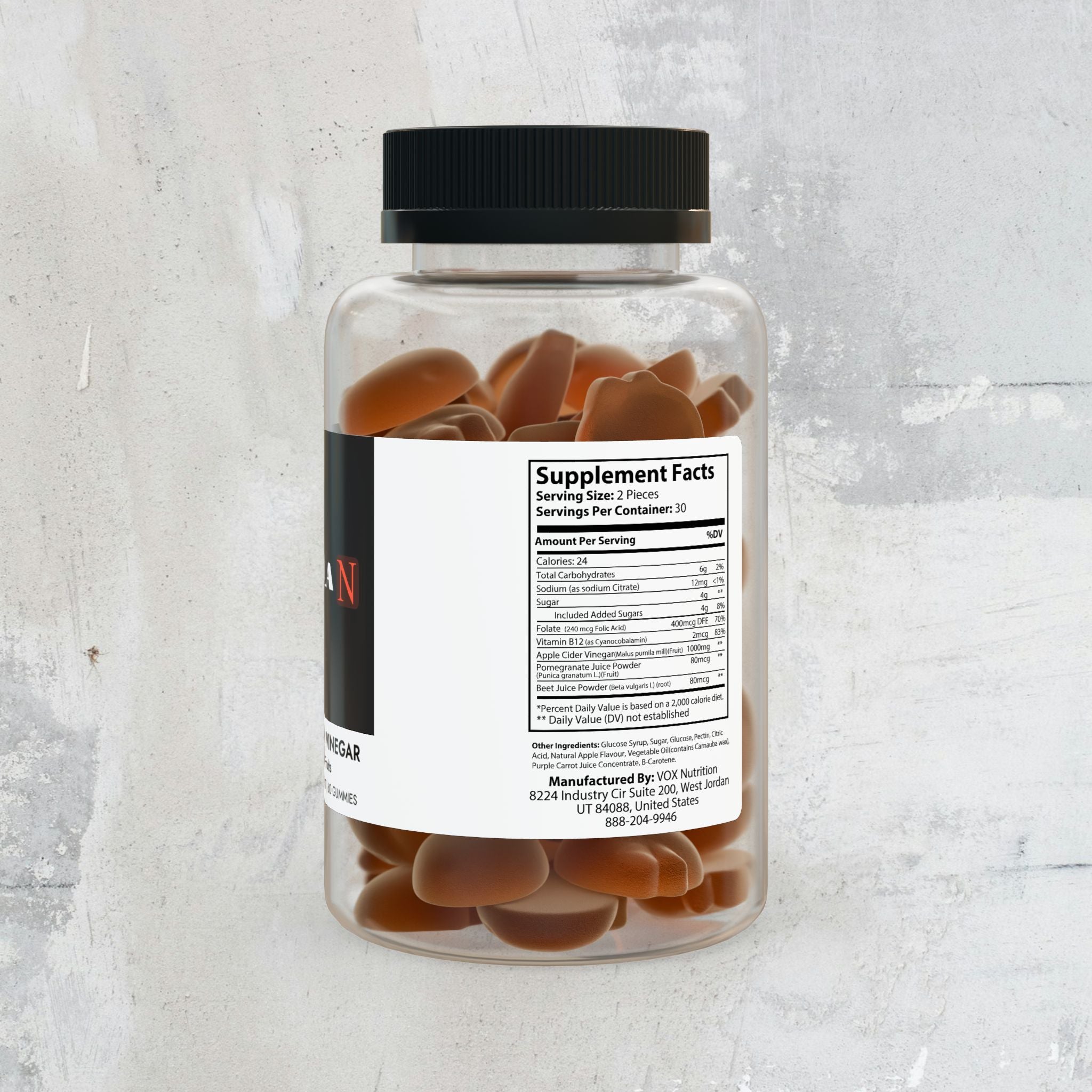 Nebula Apple Cider Vinegar Gummies (60 Gummies)