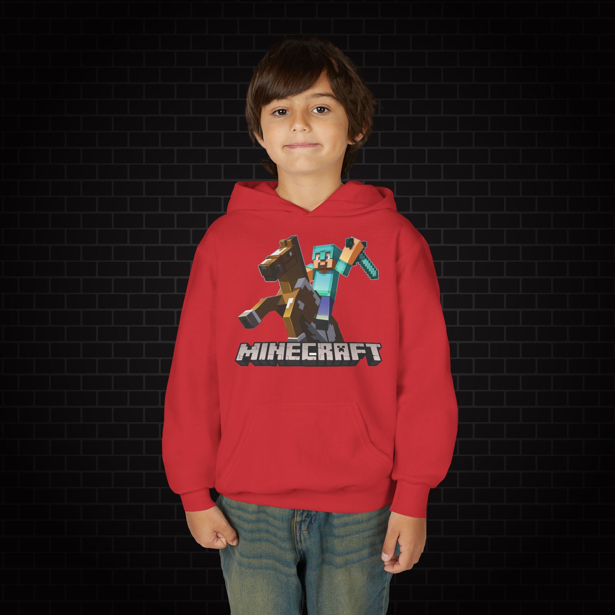 Youth Hoodie - Minecraft Kids Gaming Sweatshirt
