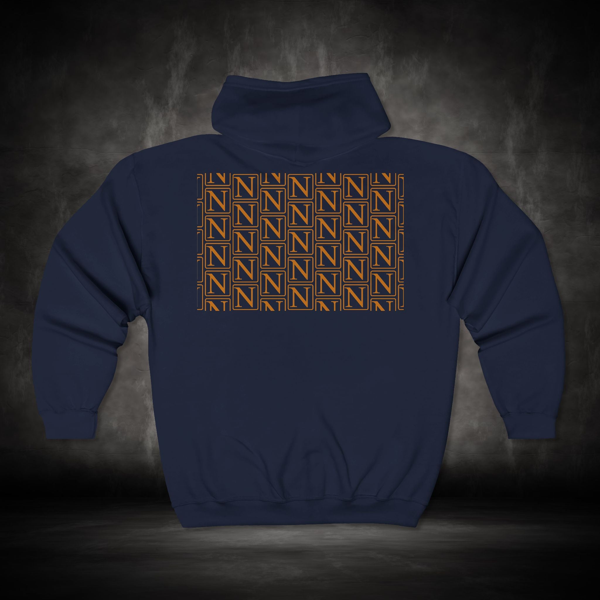 Nebula Line Embroidered Designer Zip Hoodie