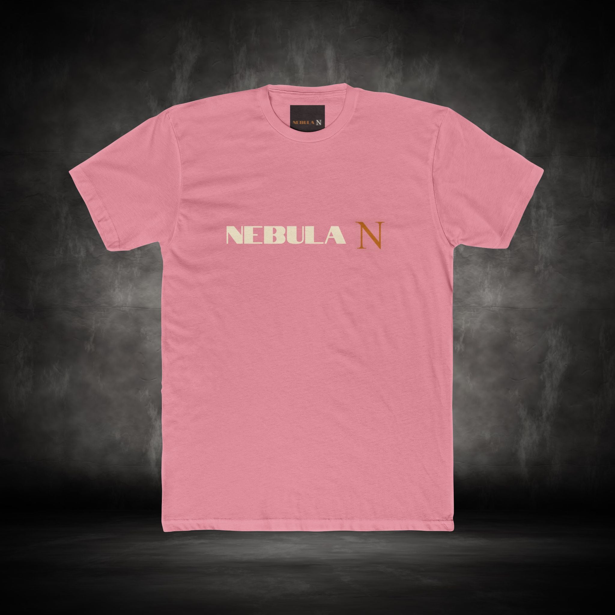 Nebula Line Minimalist Designer Cotton Crew T-Shirt