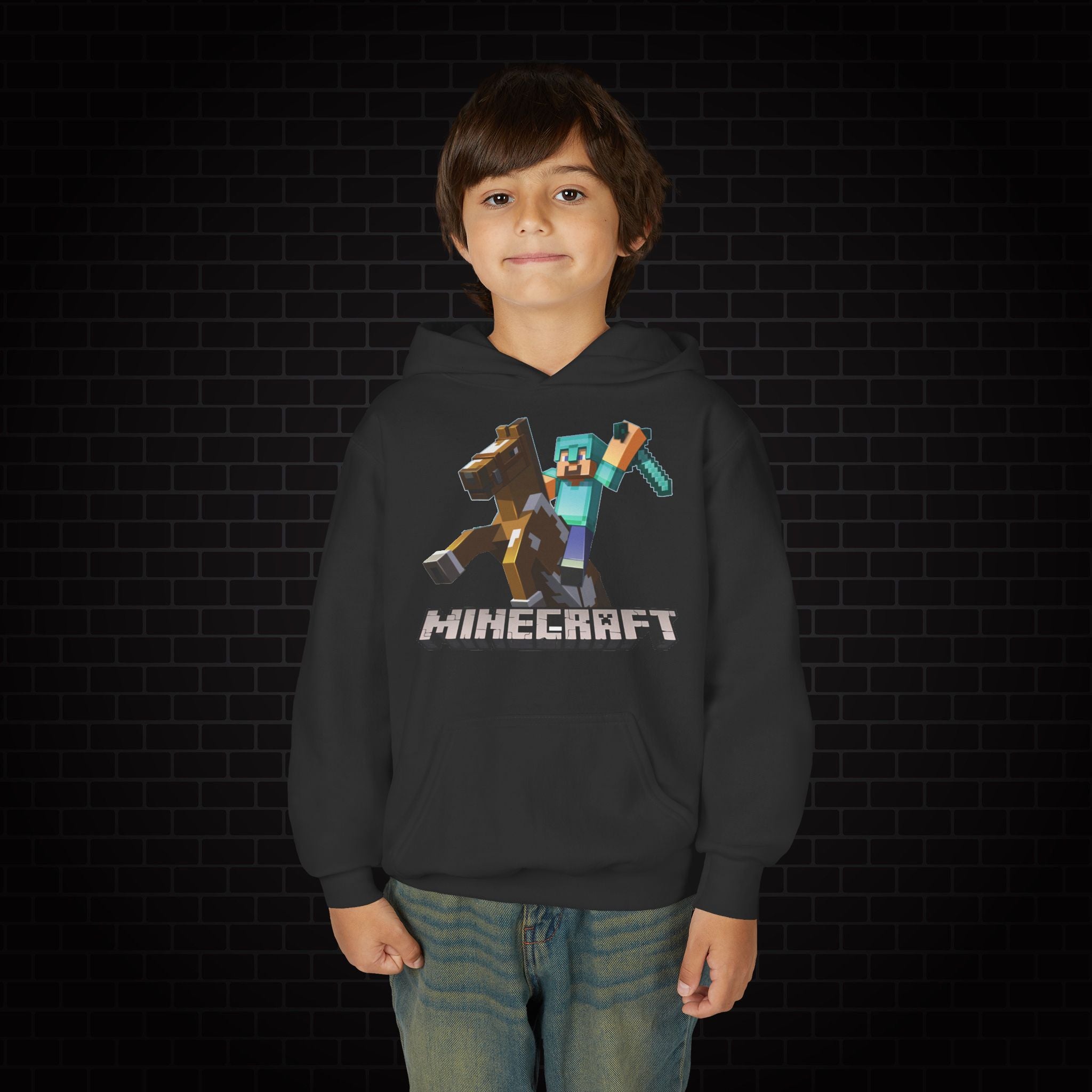 Youth Hoodie - Minecraft Kids Gaming Sweatshirt