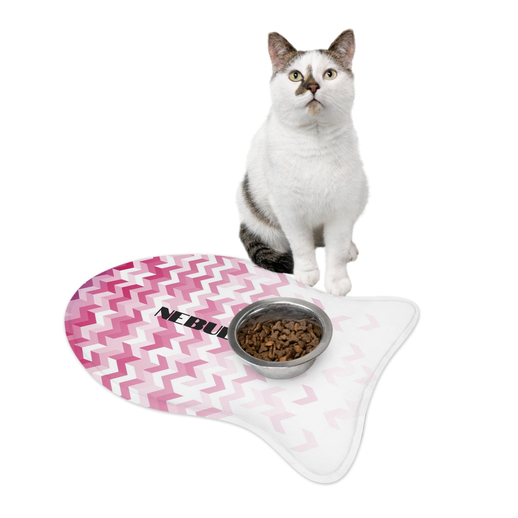 Nebula Shaped Pet Feeding Mat — Non-Slip Dog & Cat Food Bowl Placemat