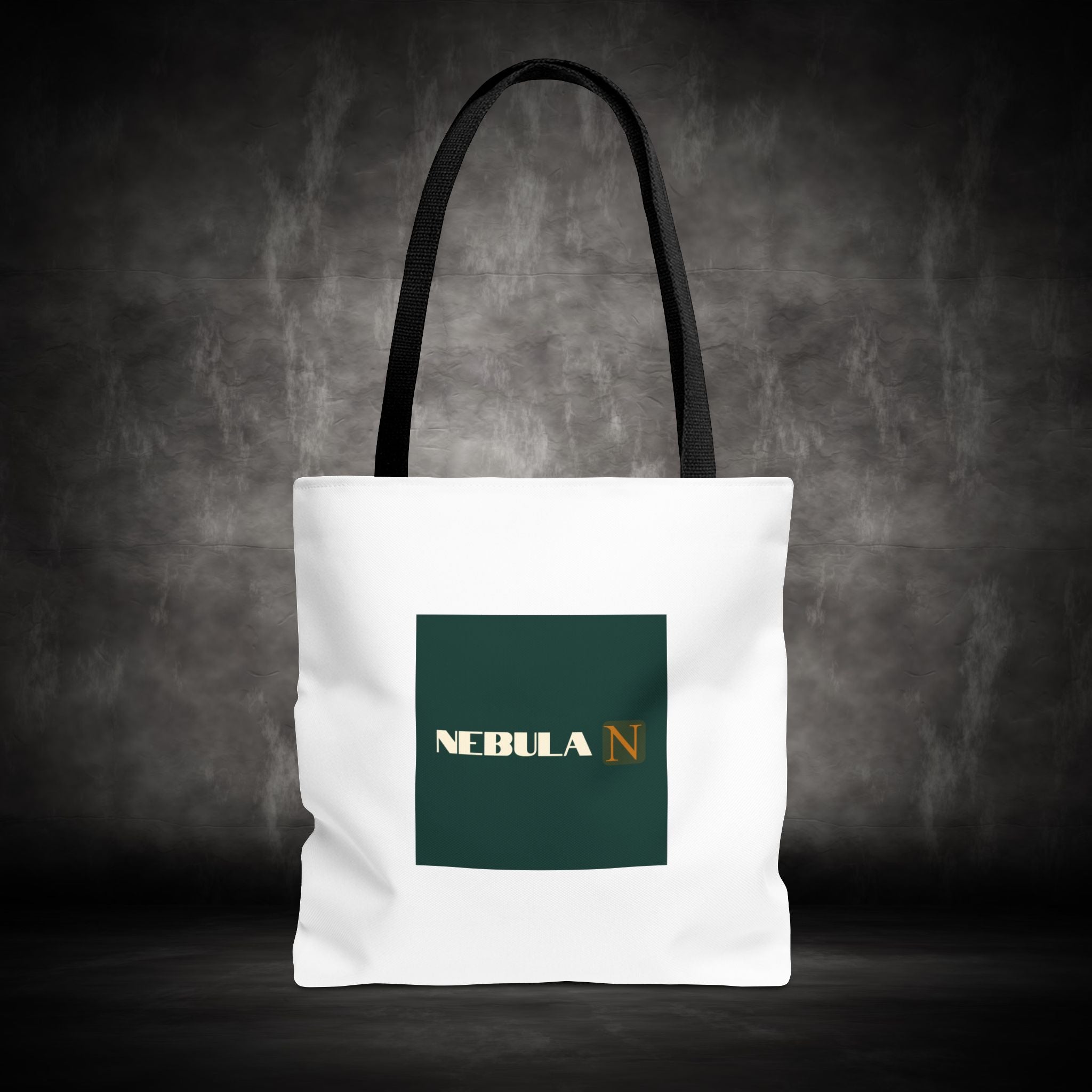 Nebula Line Tote Bag — Green Square Monogram Eco Tote