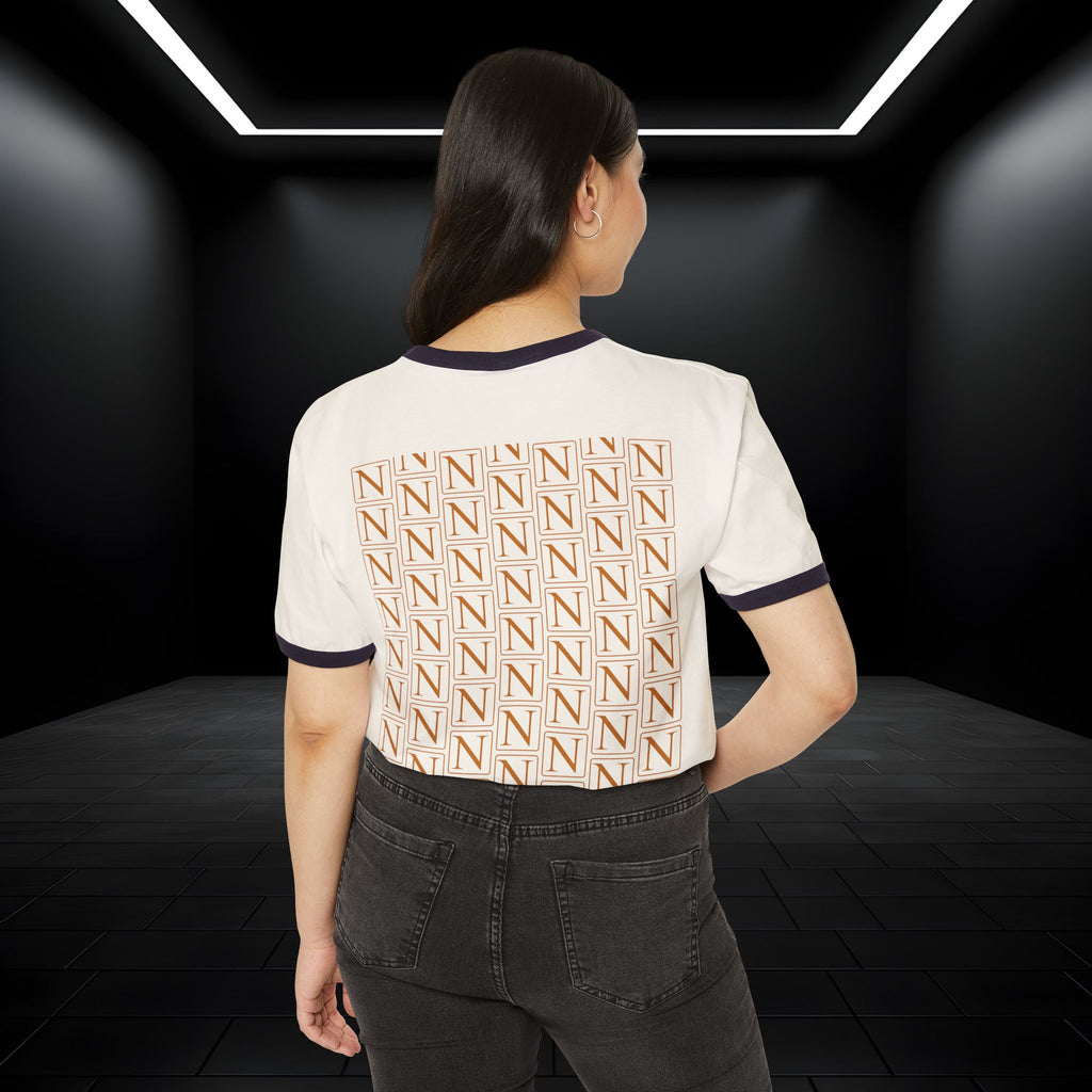 Nebula Line Retro Ringer Crewneck T-Shirt