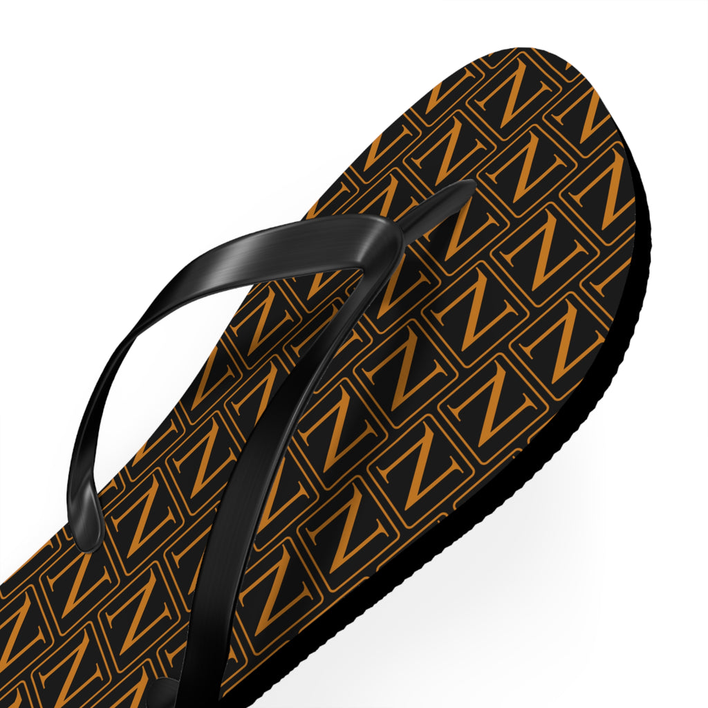 Nebula Line Limited Edition Black and Gold Flip Flops