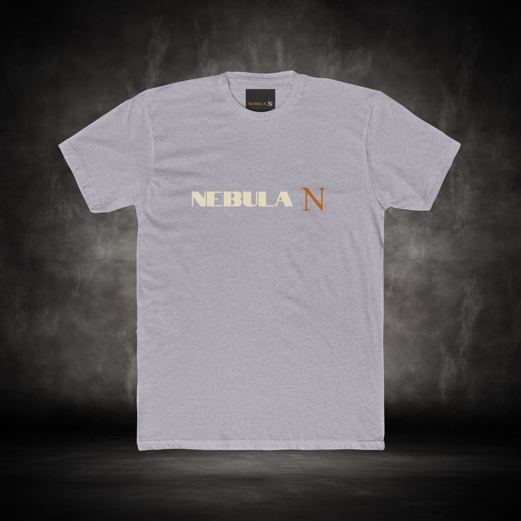 Nebula Line Minimalist Designer Cotton Crew T-Shirt