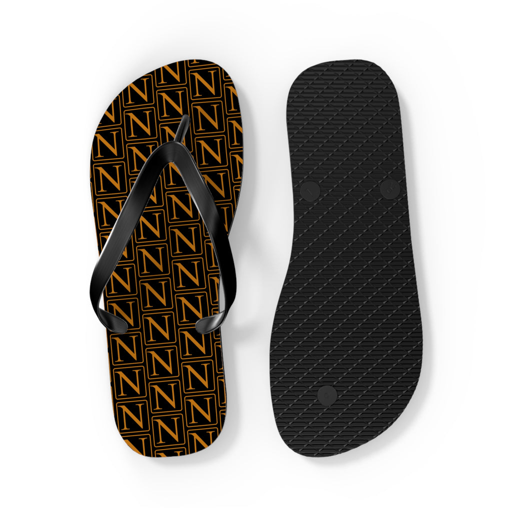 Nebula Line Limited Edition Black and Gold Flip Flops