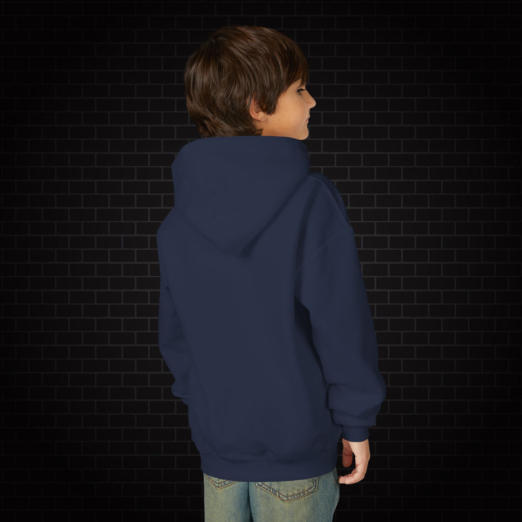Youth Hoodie — Gamer Sweatshirt with Pixel Heart Patch