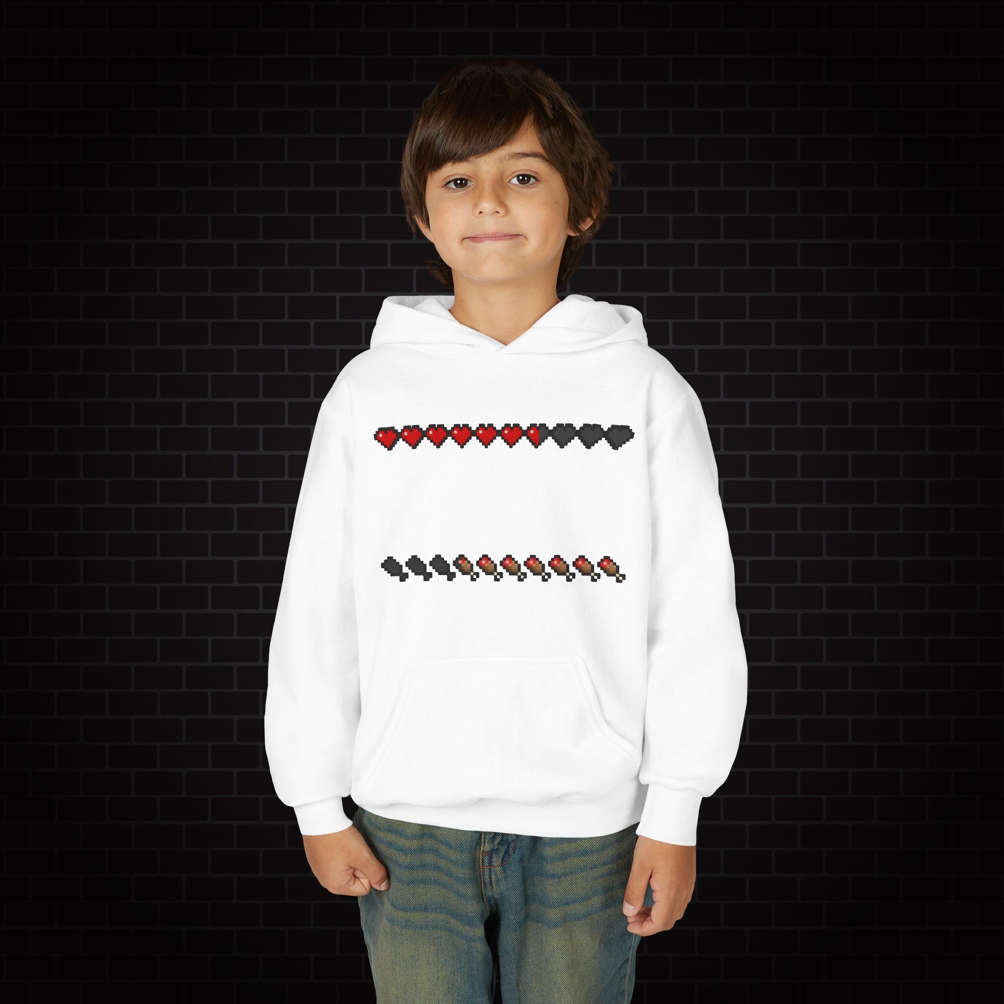 Youth Hoodie — Minecraft Pixel Design