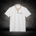 Nebula Line Designer White Polo Shirt