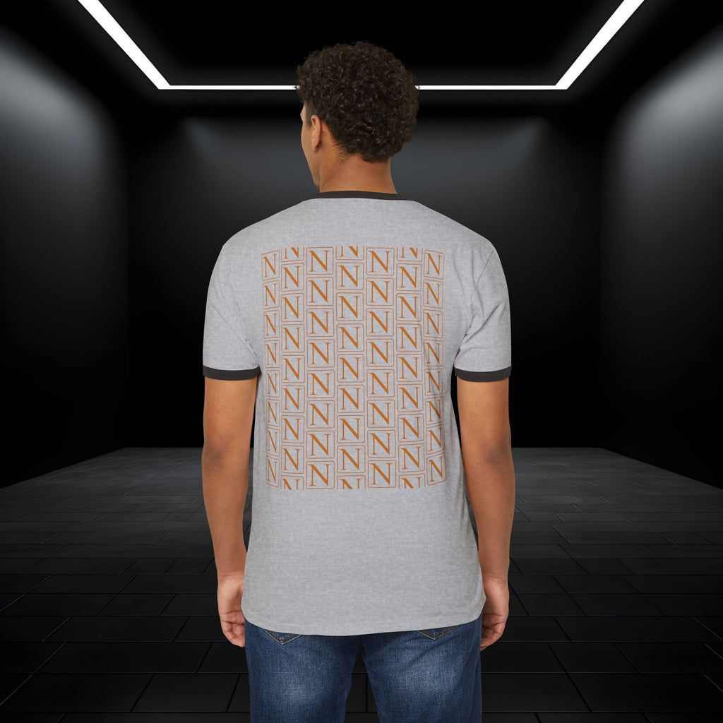 Nebula Line Retro Ringer Crewneck T-Shirt