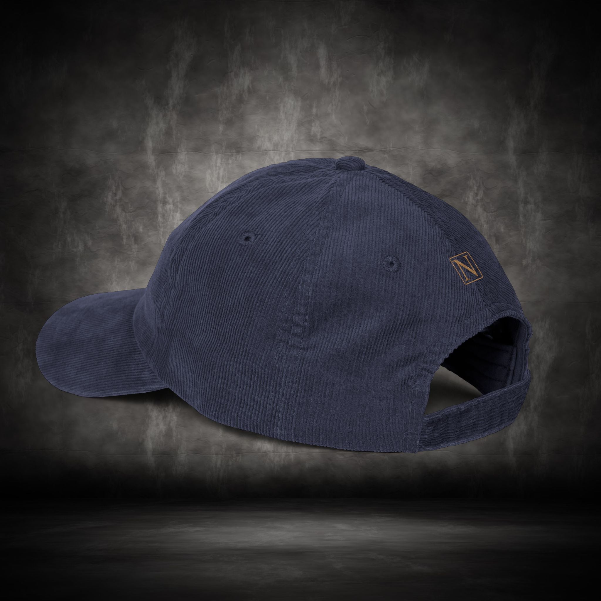 Nebula Line Vintage Corduroy Embroidered Cap — Retro Rustic Dad Hat