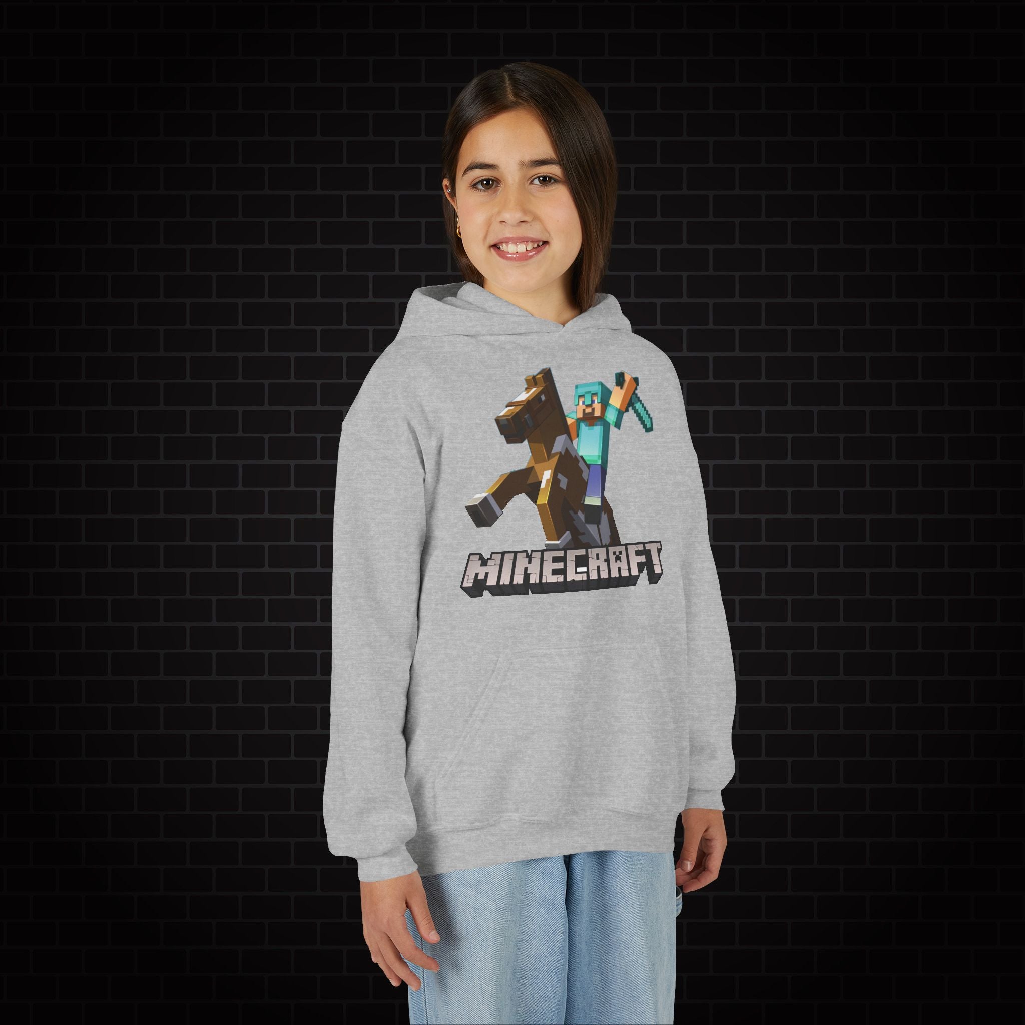 Youth Hoodie - Minecraft Kids Gaming Sweatshirt