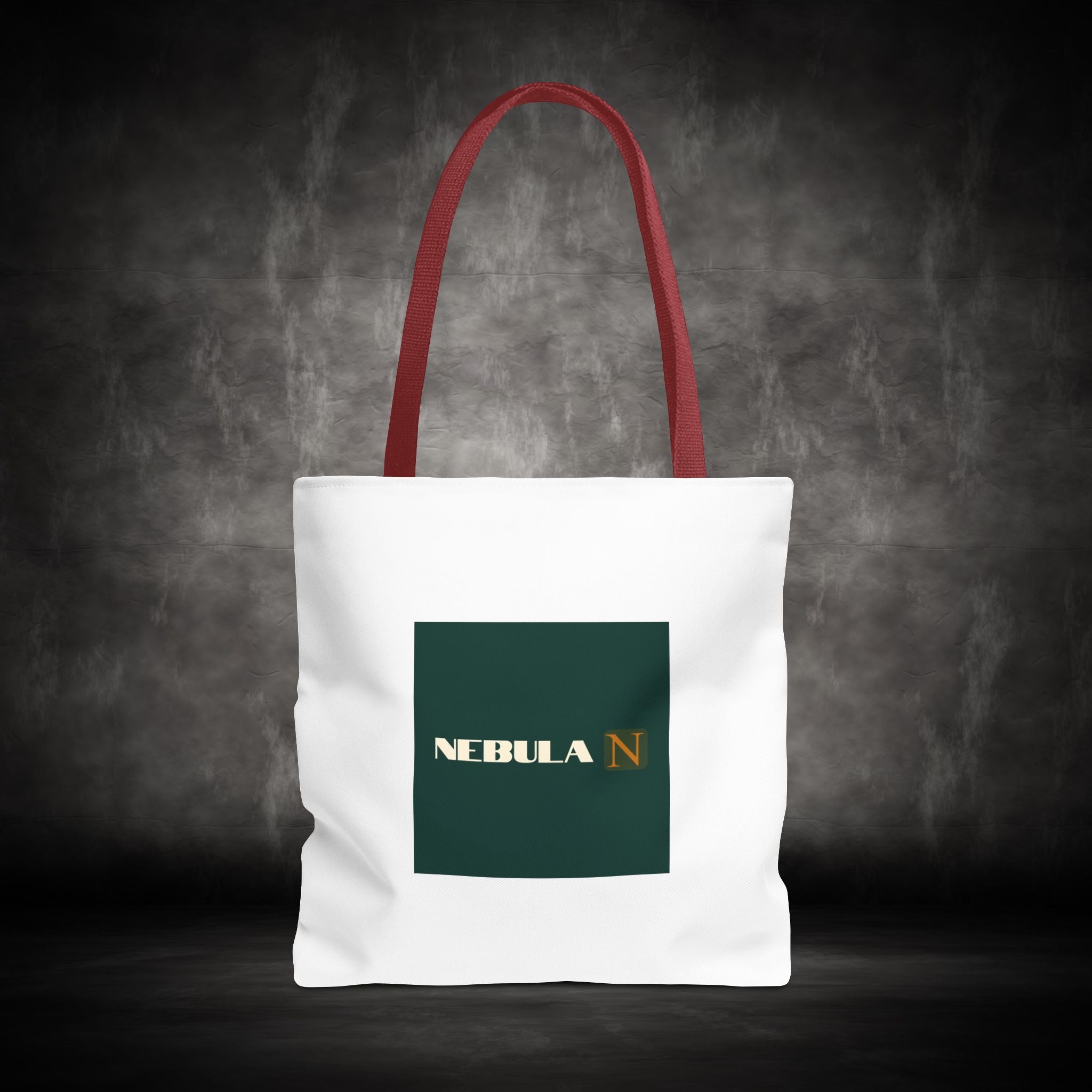 Nebula Line Tote Bag — Green Square Monogram Eco Tote