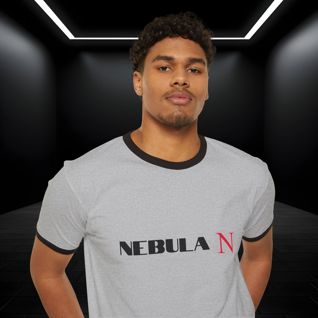 Nebula Line Retro Ringer Crewneck T-Shirt