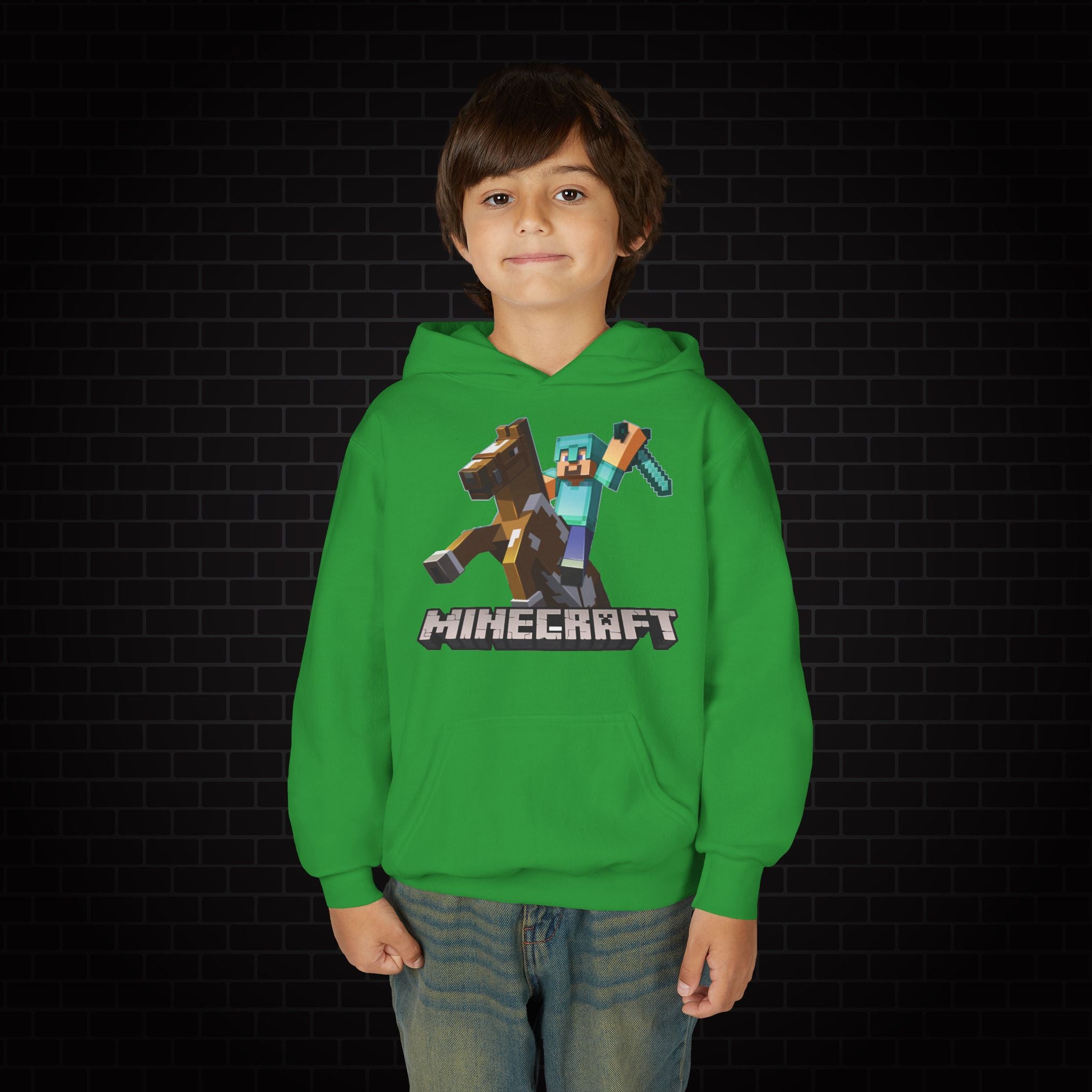 Youth Hoodie - Minecraft Kids Gaming Sweatshirt