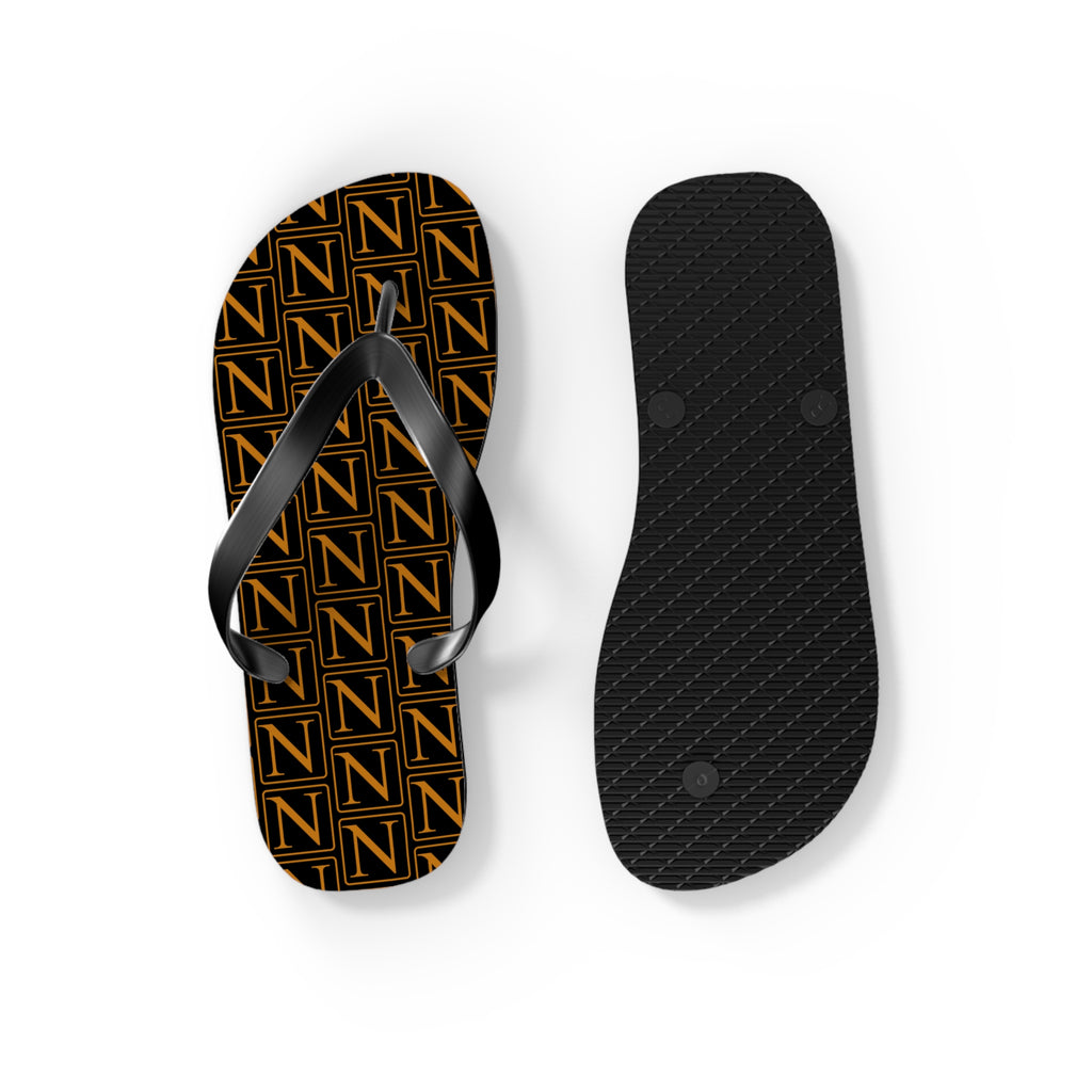 Nebula Line Limited Edition Black and Gold Flip Flops