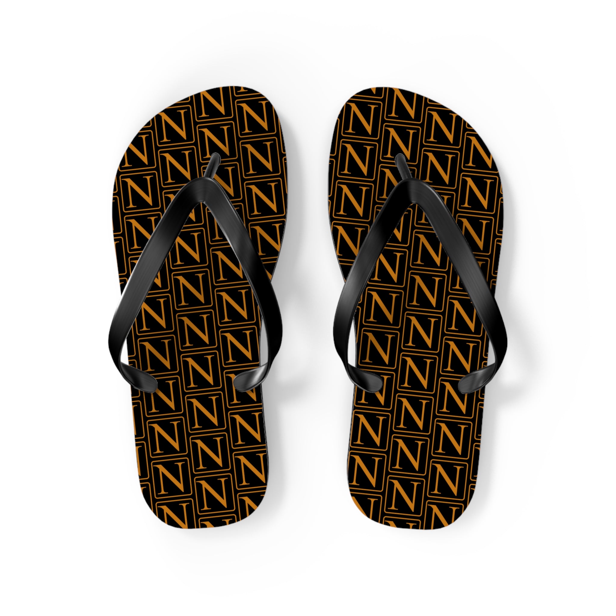 Nebula Line Limited Edition Black and Gold Flip Flops