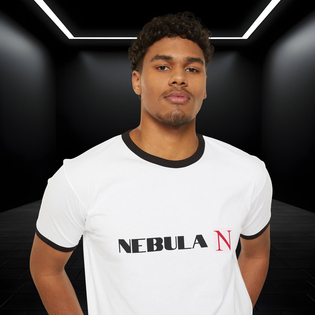 Nebula Line Retro Ringer Crewneck T-Shirt